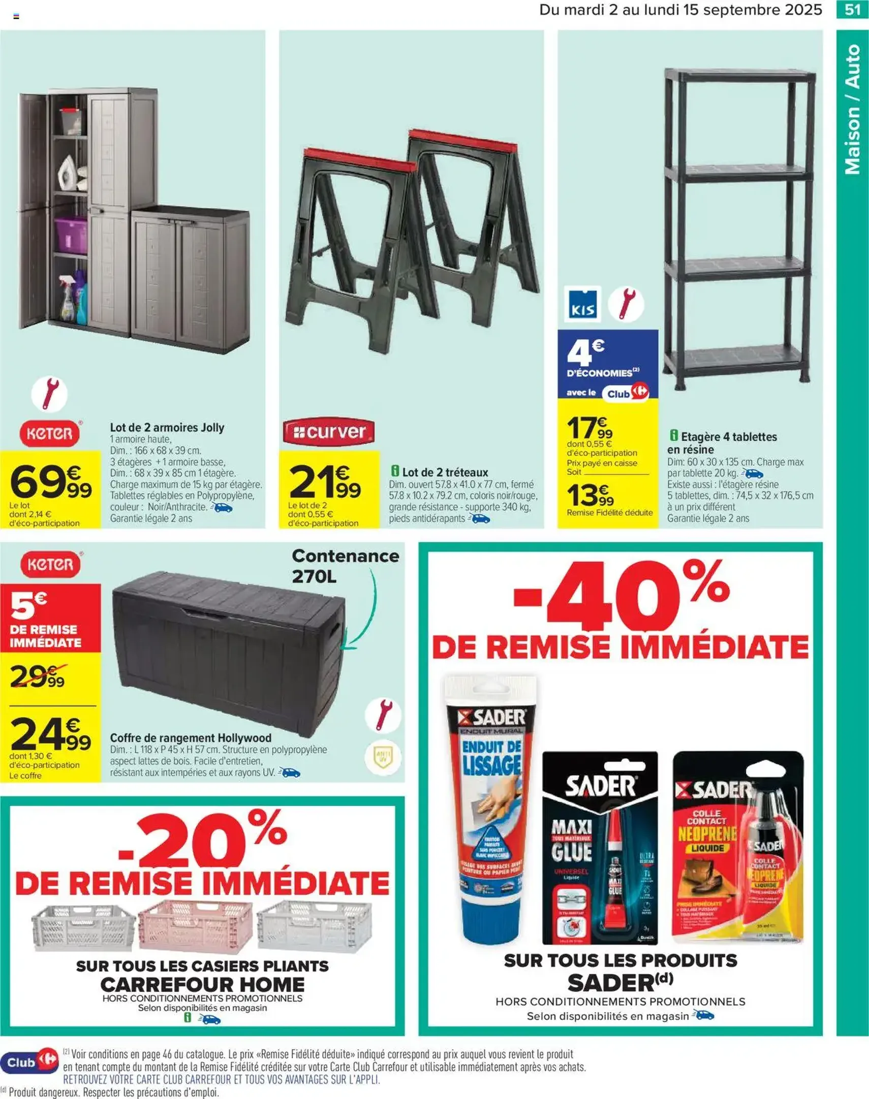 Carrefour catalogue semaine 36 - brochure valable à partir du 02/09/2025, page 53 sur 86 Carrefour catalogue semaine 36 - brochure valable à partir du 02/09/2025, page 53 sur 86