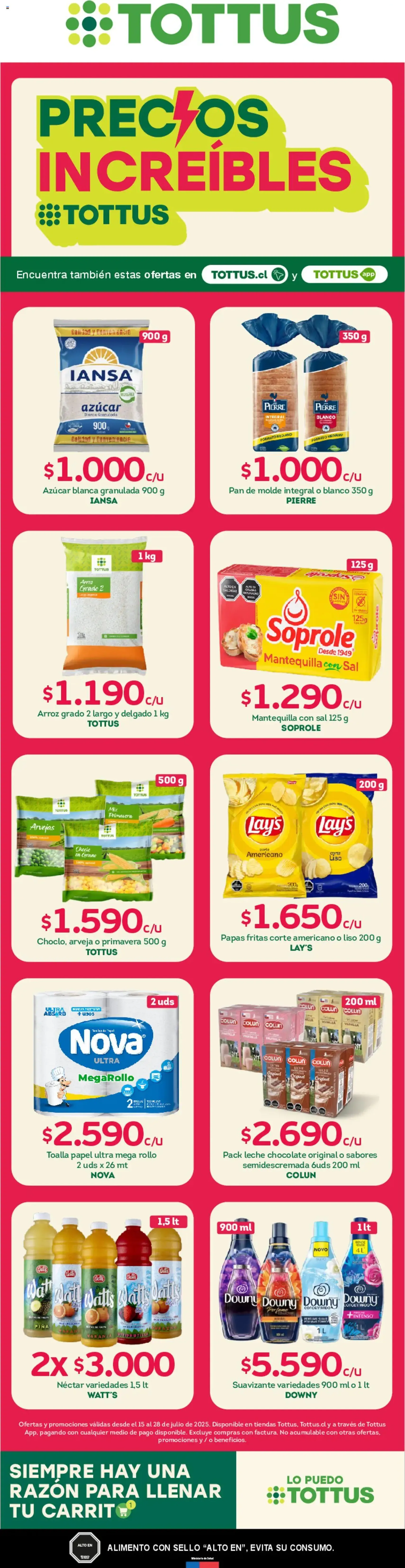 Tottus ofertas - folleto válido desde 14.07.2025 página 1 de 1