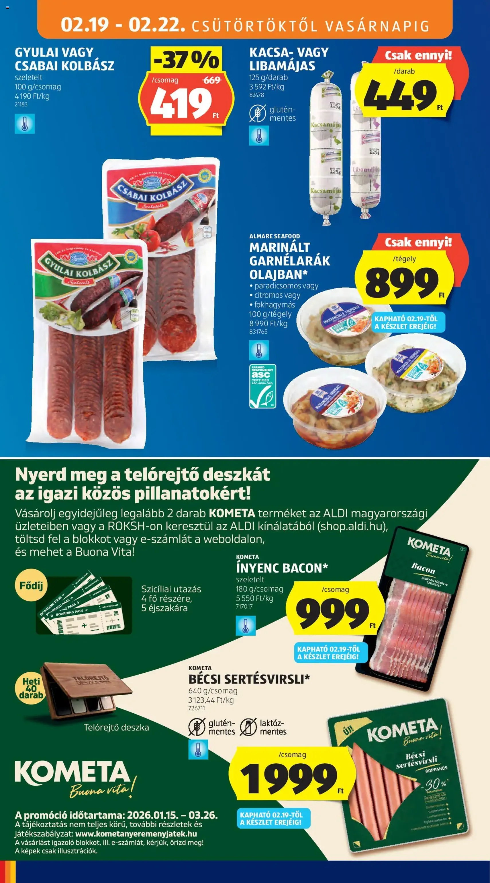 Aldi Akciós újság - 2026.02.19. érvényes szórólap 10 oldal 49 oldalból