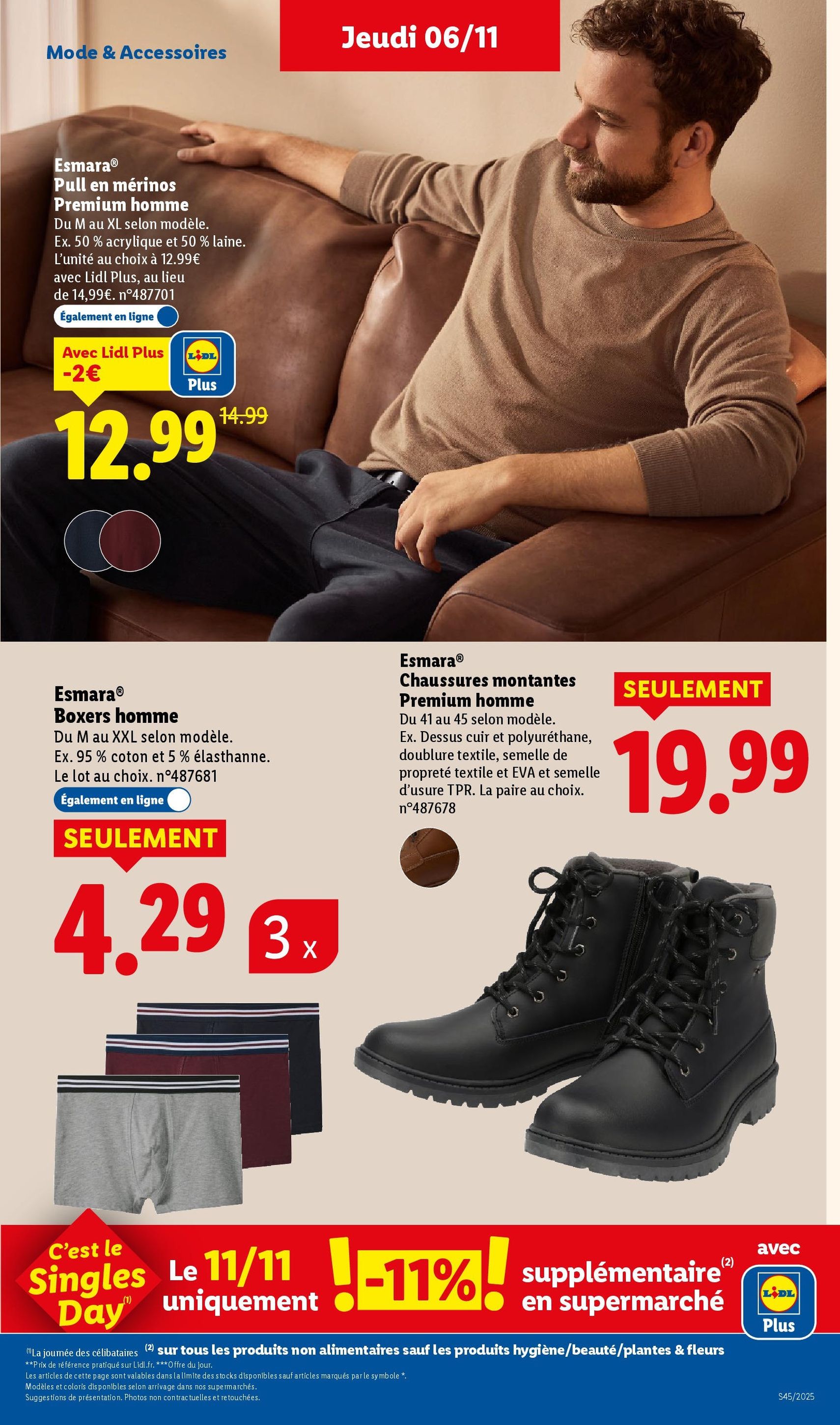 LIDL catalogue semaine 45 - brochure valable à partir du 06/11/2025, page 55 sur 95