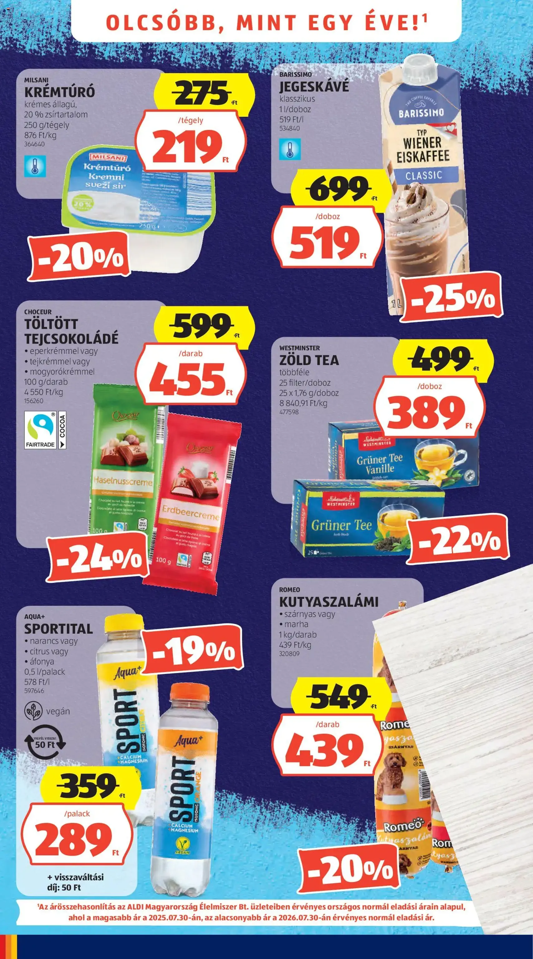 Aldi akciós újság - 2026.07.30. érvényes szórólap 4 oldal 54 oldalból