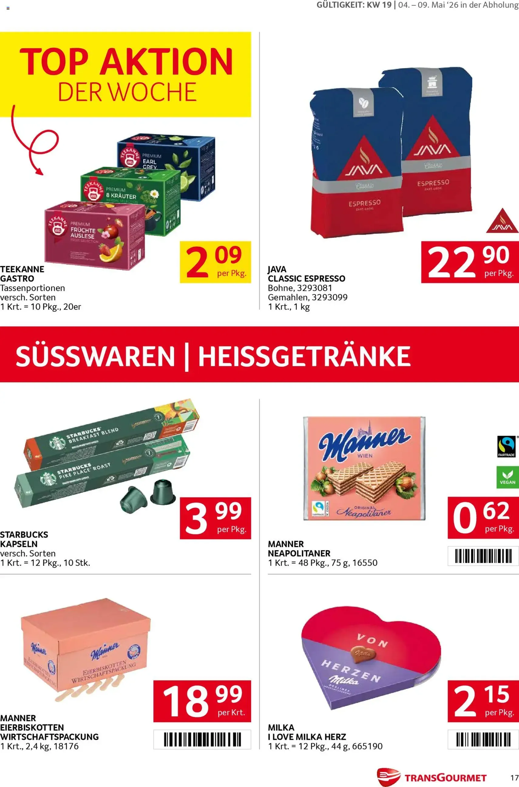 Transgourmet Flugblatt - Gültiger Prospekt ab 04.05.2026, Seite 17 von insgesamt 32