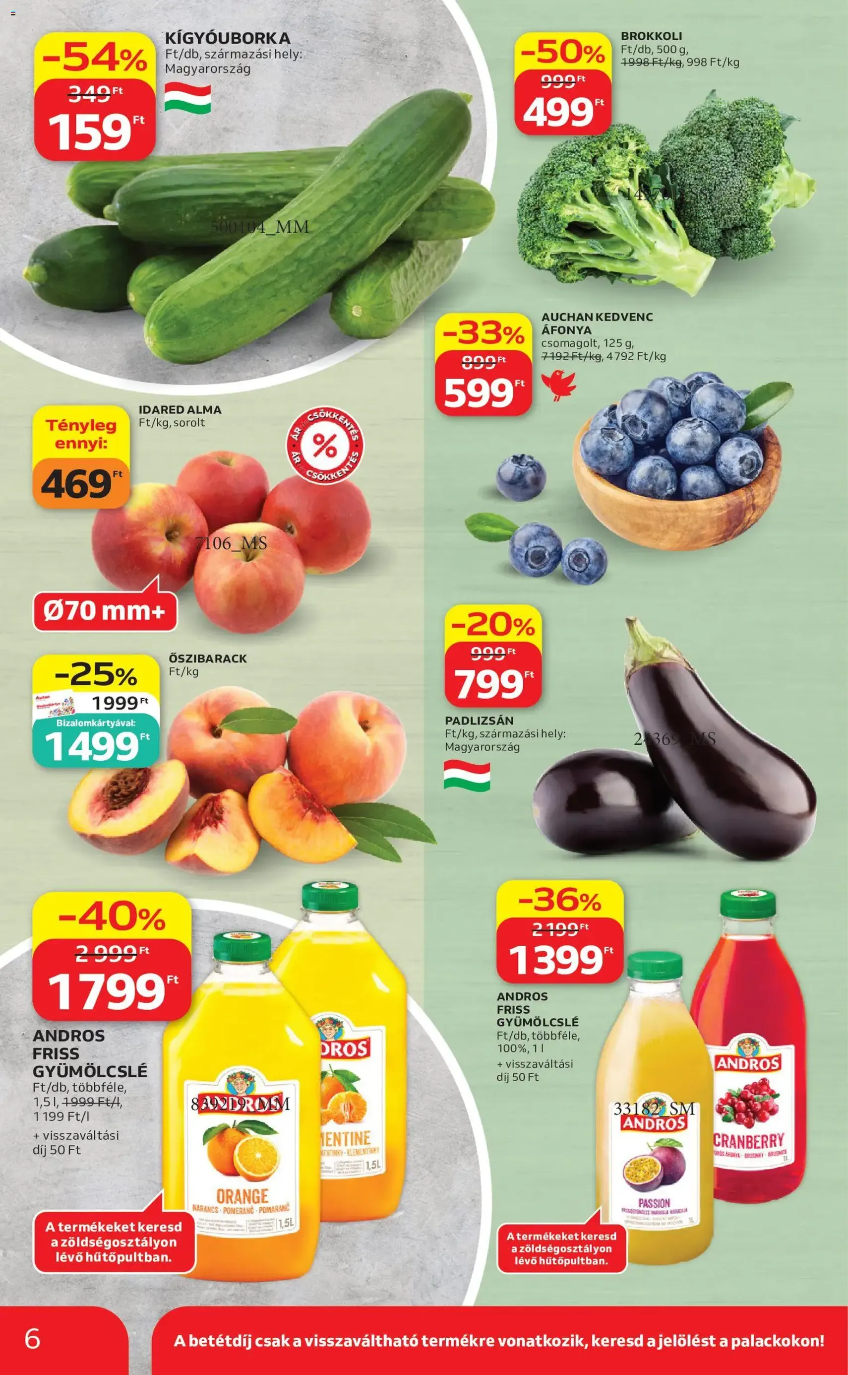 Auchan akciós újság - 2026.05.21. érvényes szórólap 6 oldal 52 oldalból