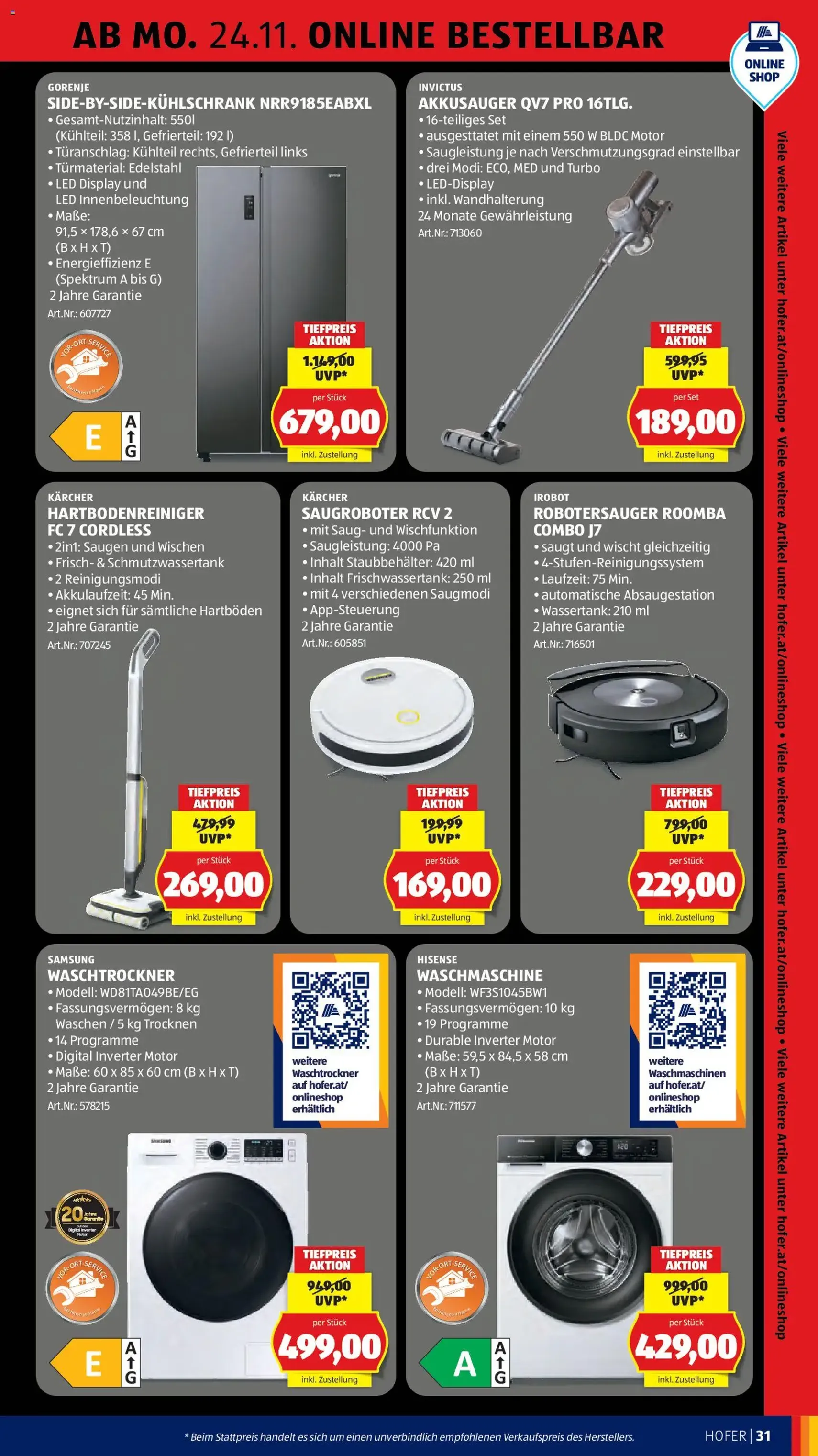 Hofer - Black Friday - Gültiger Prospekt ab 21.11.2025, Seite 45 von insgesamt 63