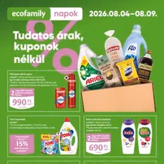 EcoFamily Akciós újság - szórólap előnézete érvényes 2026.08.04. -tól