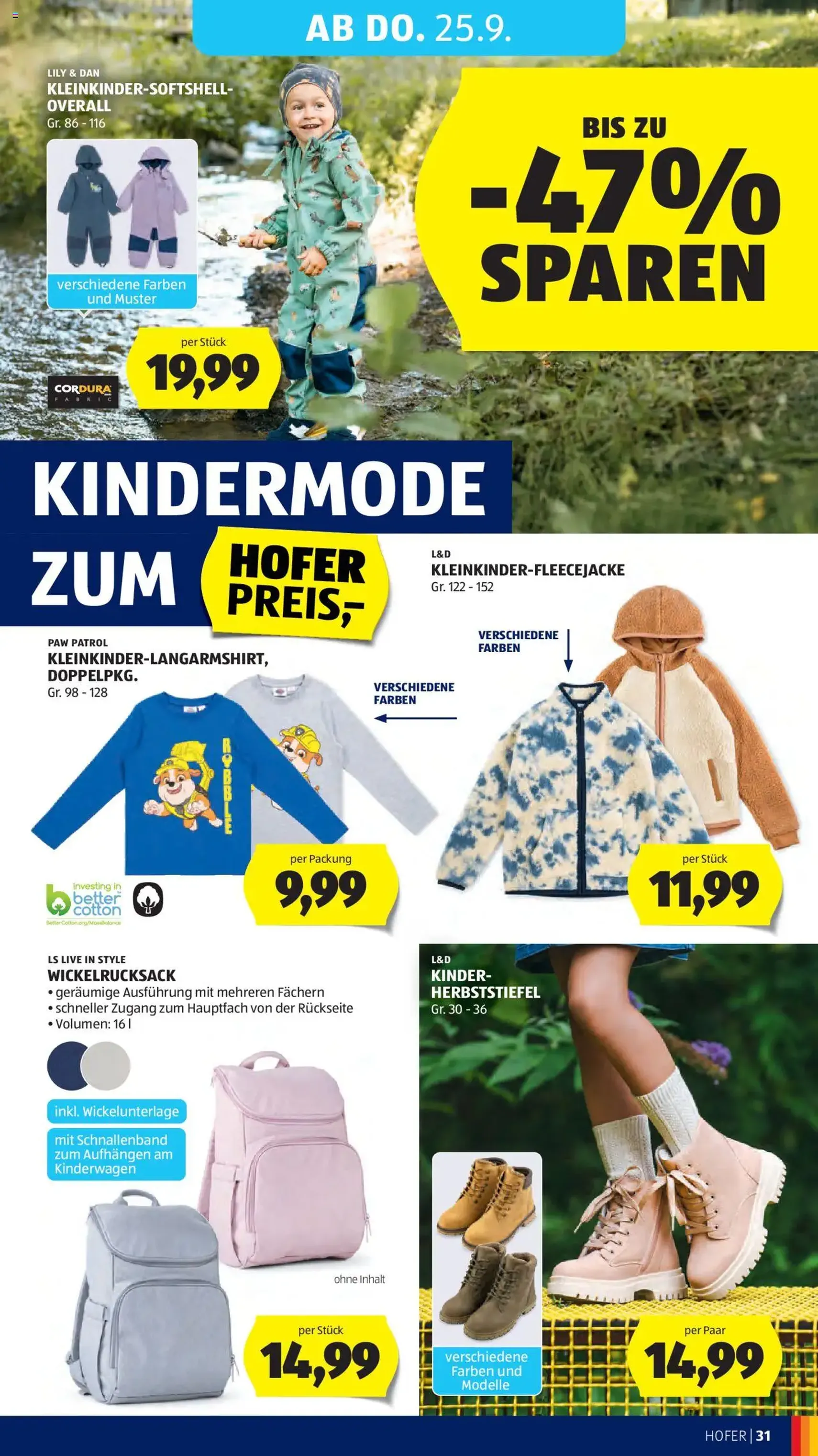 Hofer Flugblatt - Gültiger Prospekt ab 19.09.2025, Seite 35 von insgesamt 49