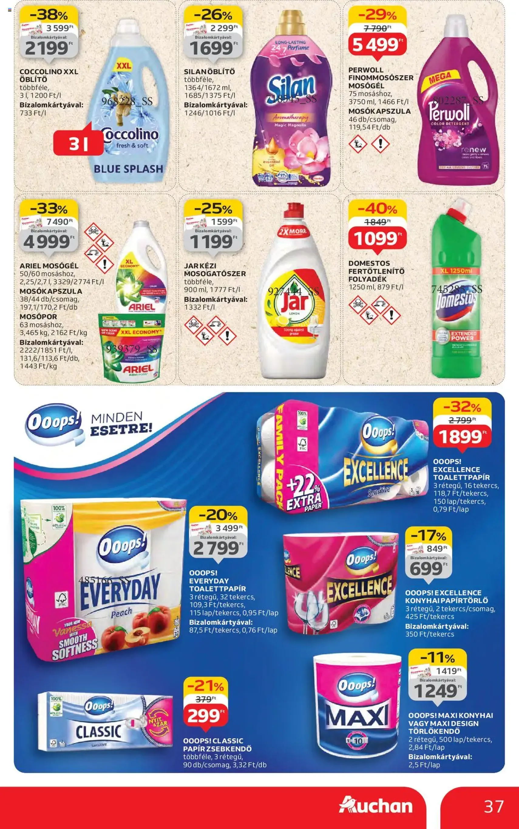 Auchan Akciós újság - 2025.08.14. érvényes szórólap 37 oldal 54 oldalból Auchan Akciós újság - 2025.08.14. érvényes szórólap 37 oldal 54 oldalból