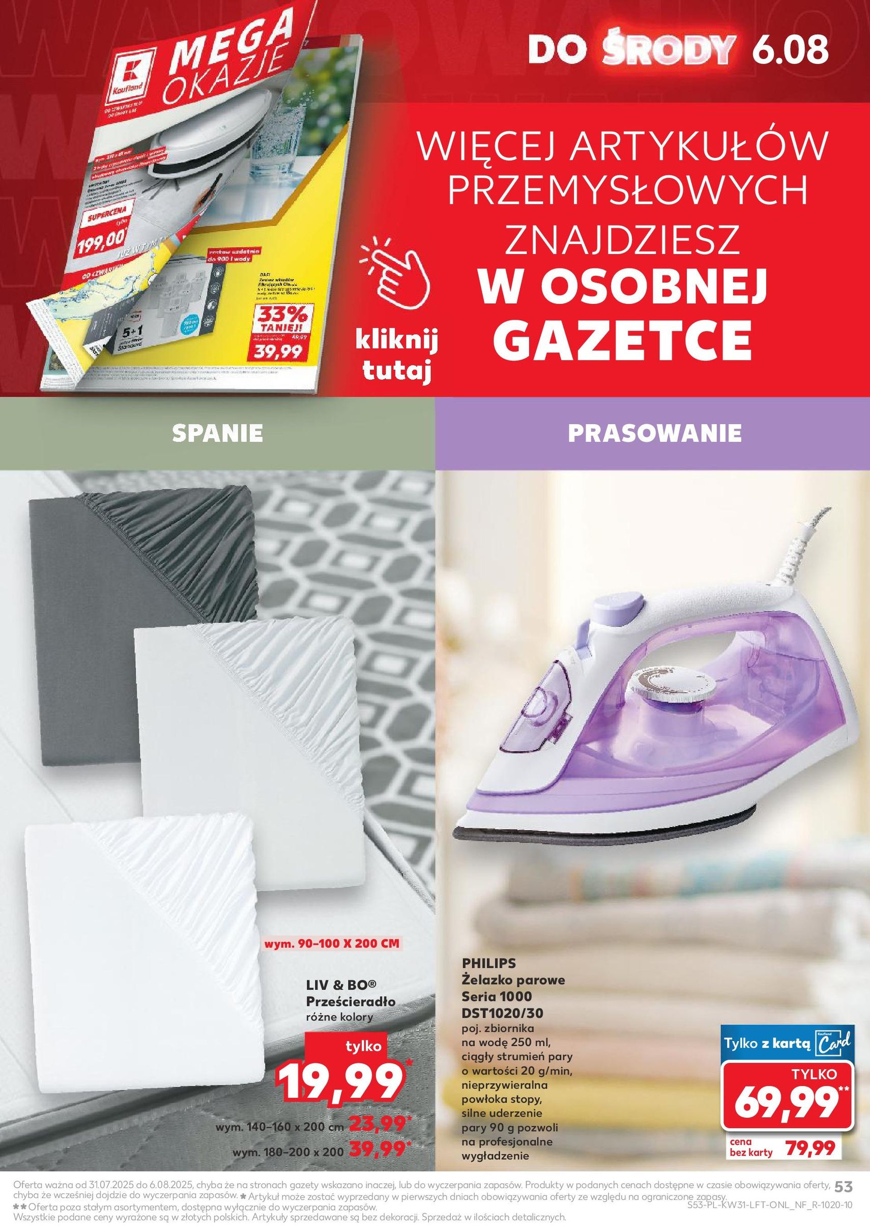 Kaufland gazetka - ważny gazetka od 31.07.2025 strona 53 z 54 Kaufland gazetka - ważny gazetka od 31.07.2025 strona 53 z 54