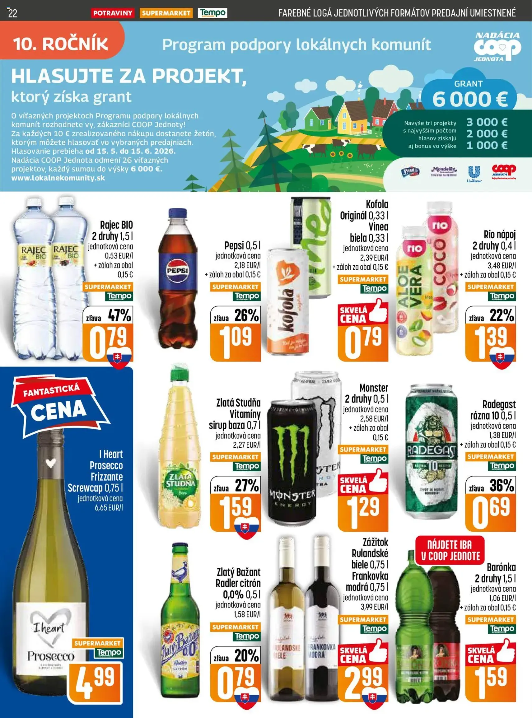 COOP Jednota leták - platný leták od 28.05.2026 strana 22 z 28