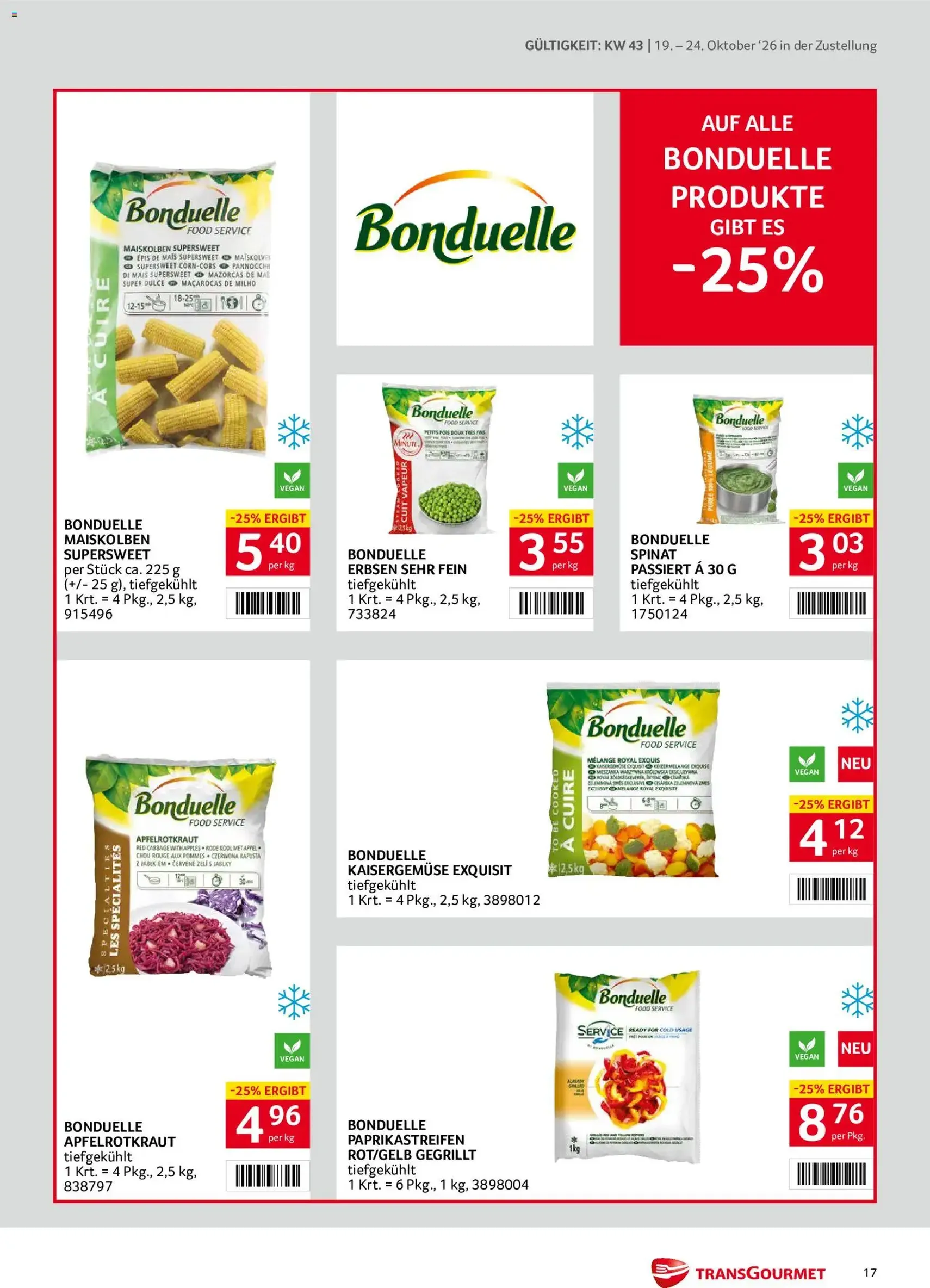 Transgourmet Flugblatt - Gültiger Prospekt ab 19.10.2026, Seite 17 von insgesamt 40