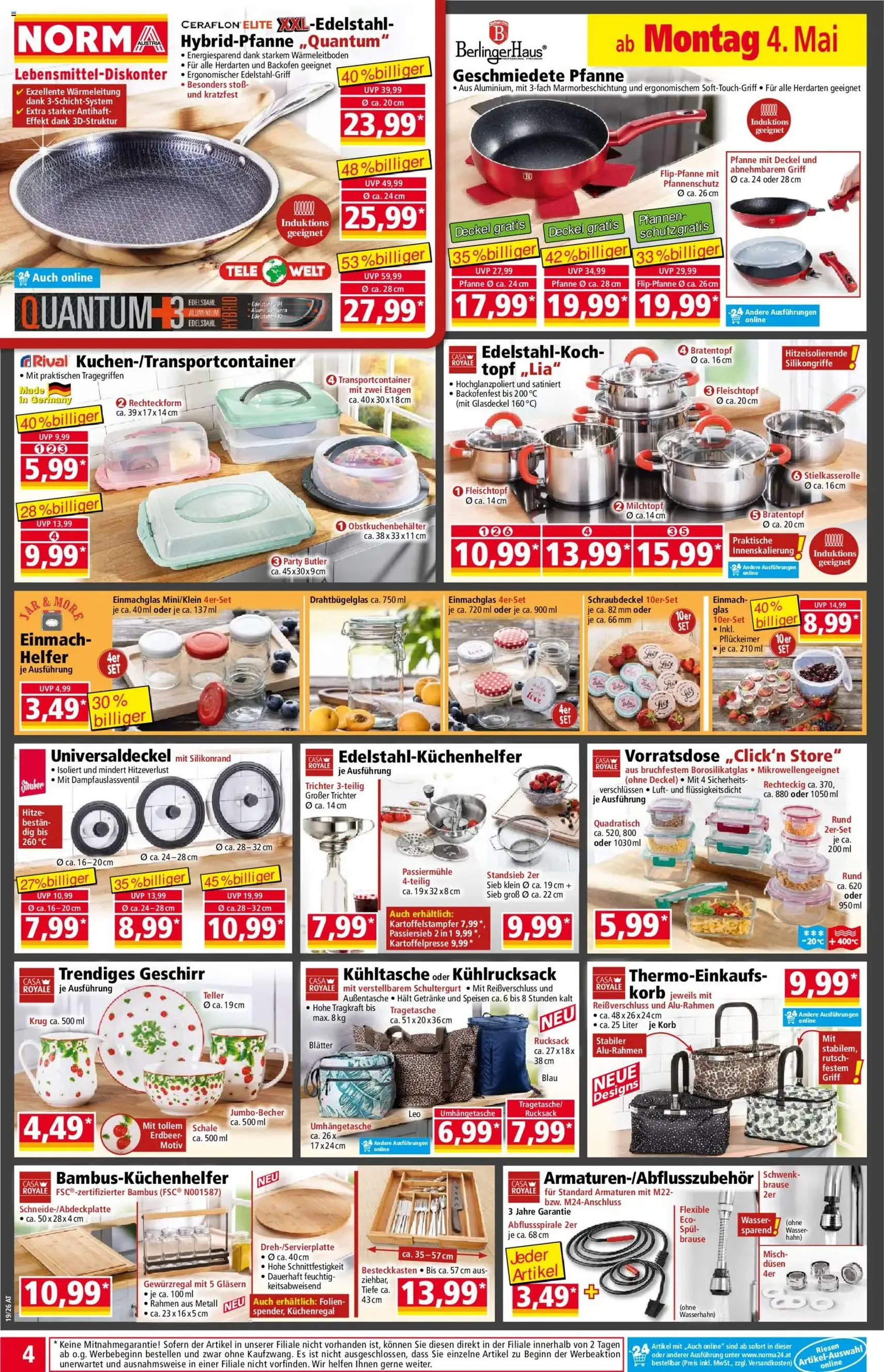 Norma Flugblatt - Gültiger Prospekt ab 04.05.2026, Seite 4 von insgesamt 20