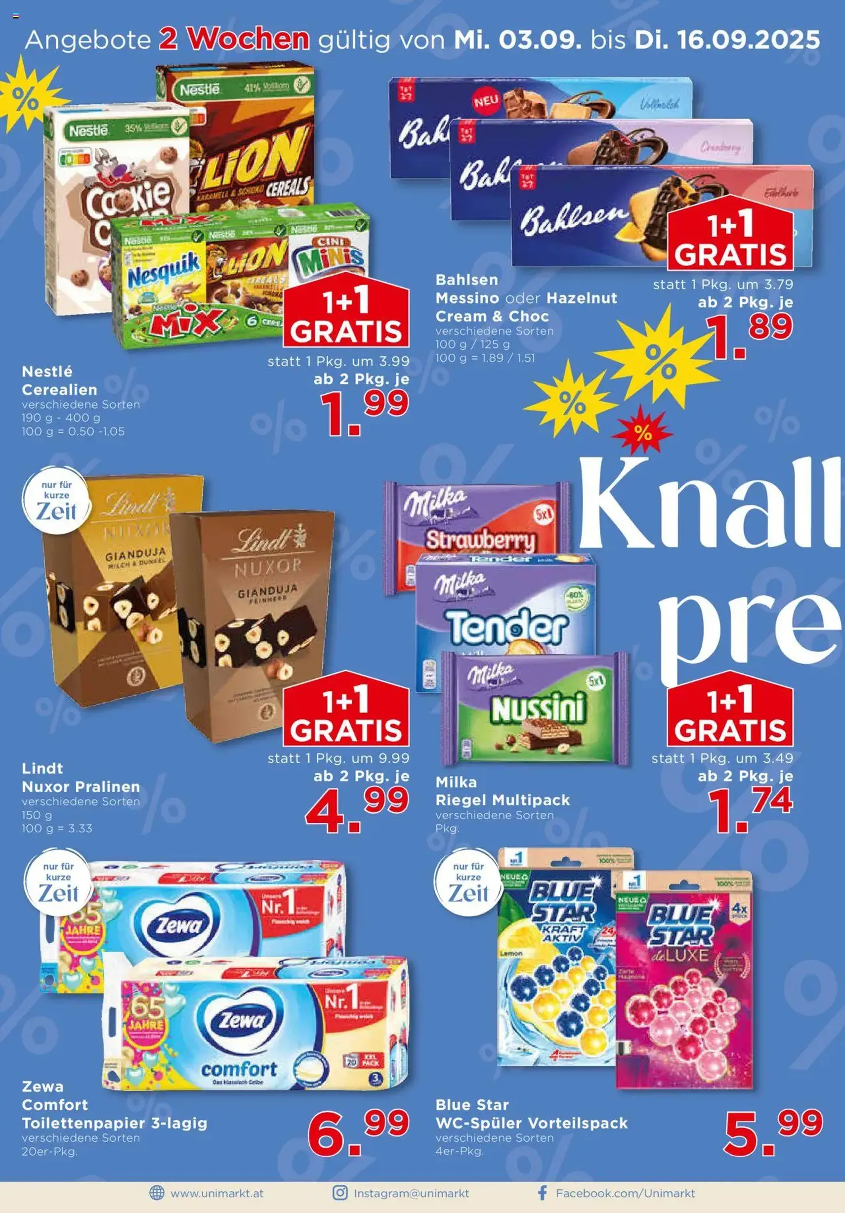 Unimarkt Flugblatt - Gültiger Prospekt ab 03.09.2025, Seite 2 von insgesamt 16 Unimarkt Flugblatt - Gültiger Prospekt ab 03.09.2025, Seite 2 von insgesamt 16