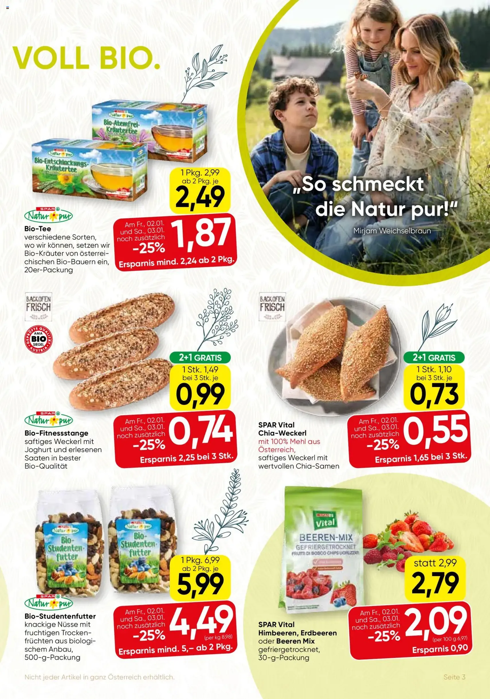 SPAR Gourmet Flugblatt - Gültiger Prospekt ab 02.01.2026, Seite 3 von insgesamt 12