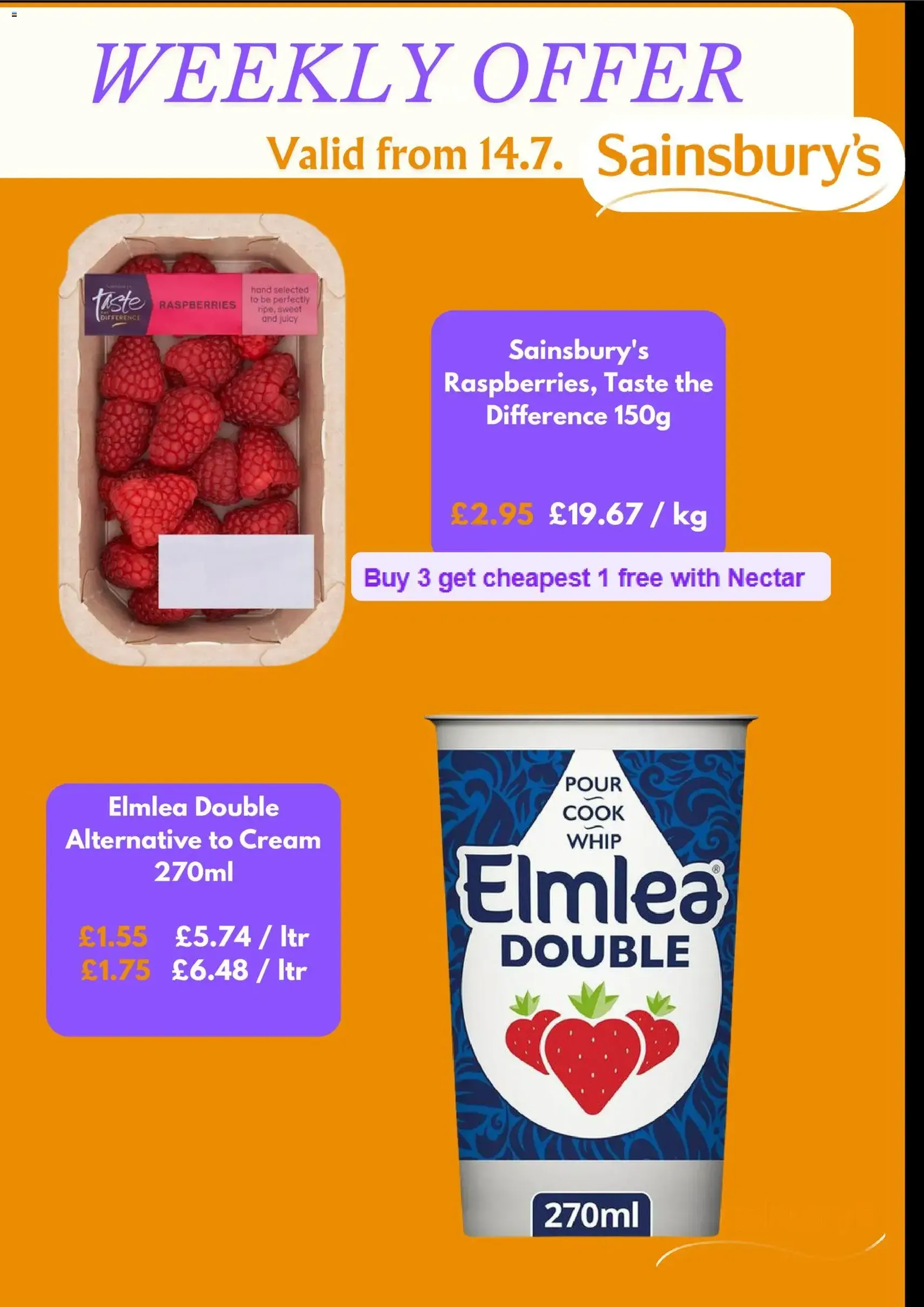 Sainsbury's - Offers - valid flyer from 14/07/2026, page 3 of 5