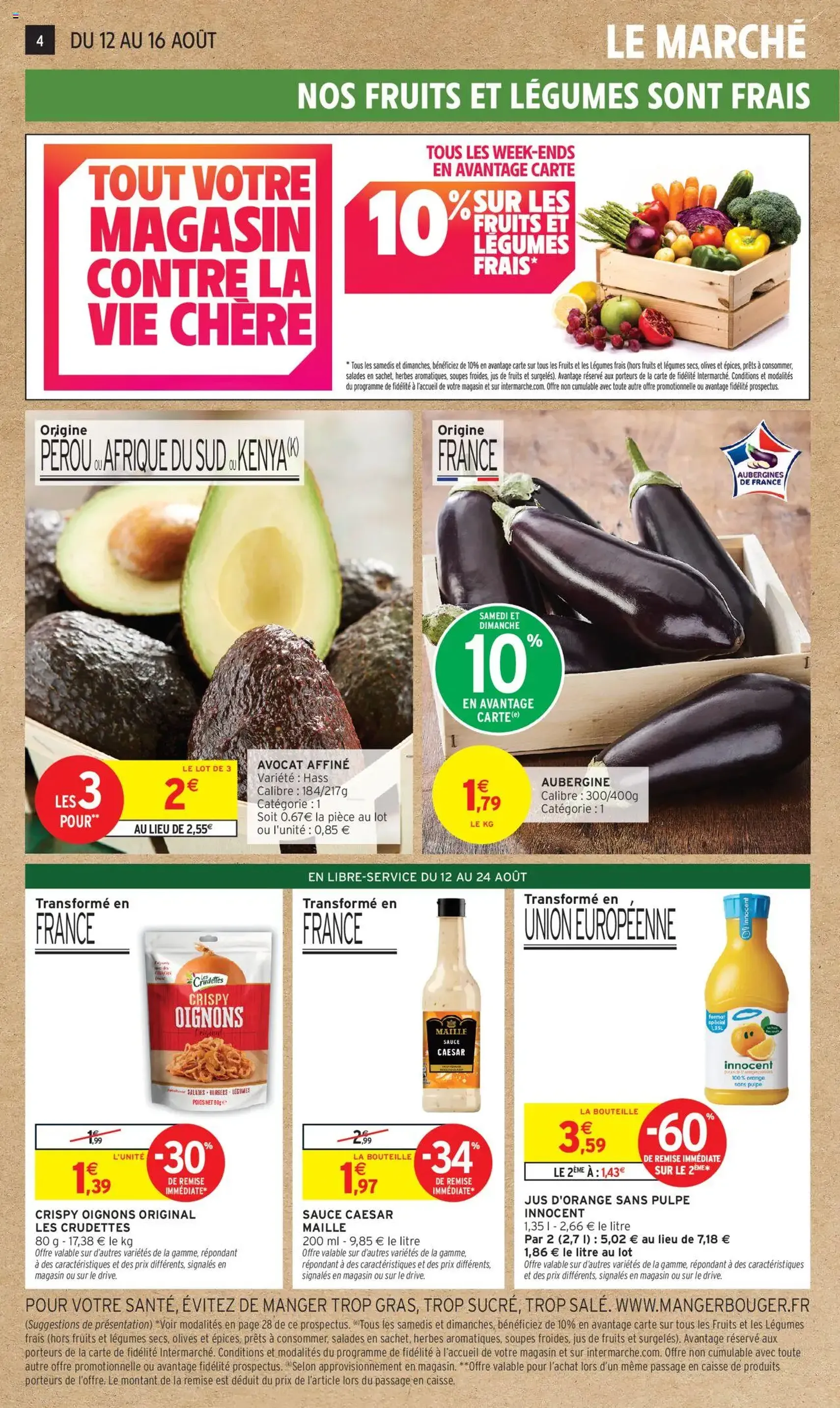 Intermarché catalogue semaine 32 - brochure valable à partir du 12/08/2025, page 4 sur 40