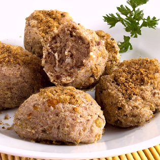 Previsualización de la receta Receta de albóndigas se soja texturizada con huevo, preparada fácilmente