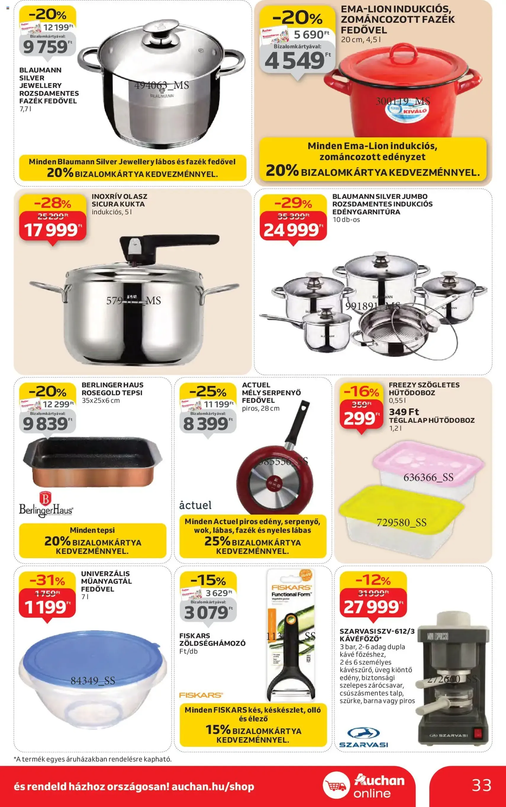 Auchan - Heti Hipermarket ajánlataink - 2026.01.29. érvényes szórólap 33 oldal 38 oldalból