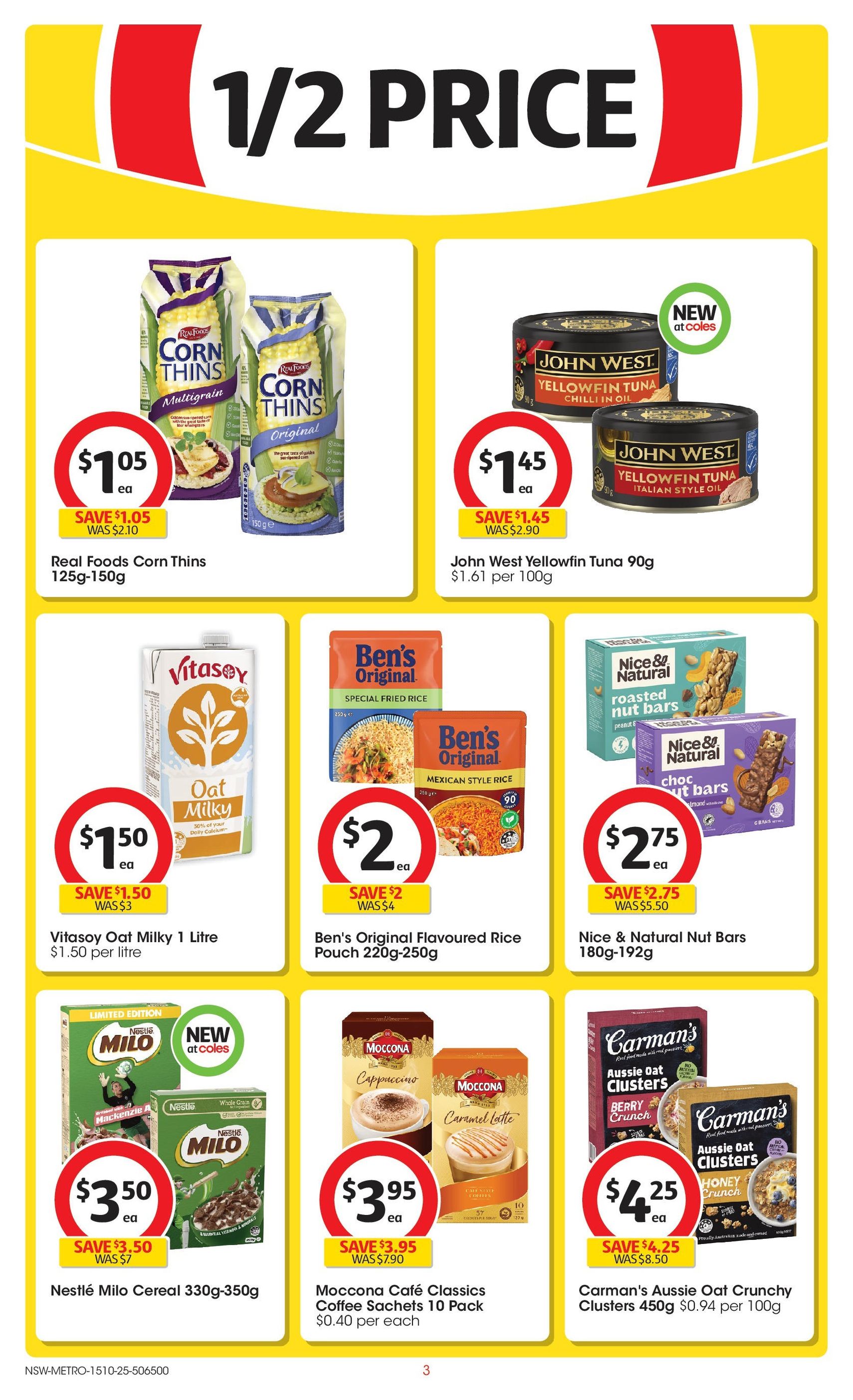 Coles Catalogue NSW - valid flyer from 15/10/2025, page 3 of 51 Coles Catalogue NSW - valid flyer from 15/10/2025, page 3 of 51
