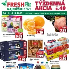 FRESH Plus leták - náhľad letáku platný od 04.12.2025