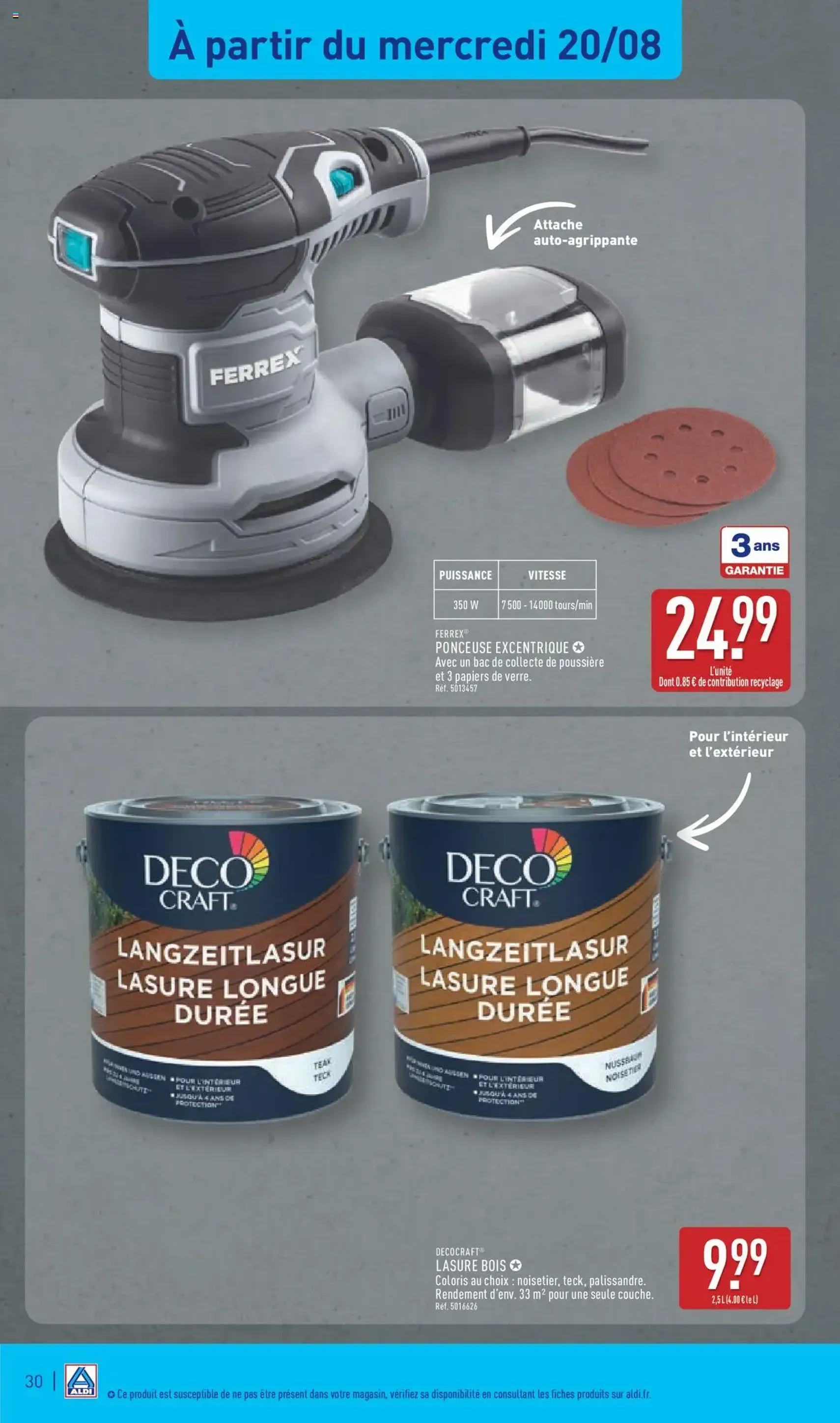 Aldi catalogue semaine 34 - brochure valable à partir du 19/08/2025, page 32 sur 43 Aldi catalogue semaine 34 - brochure valable à partir du 19/08/2025, page 32 sur 43
