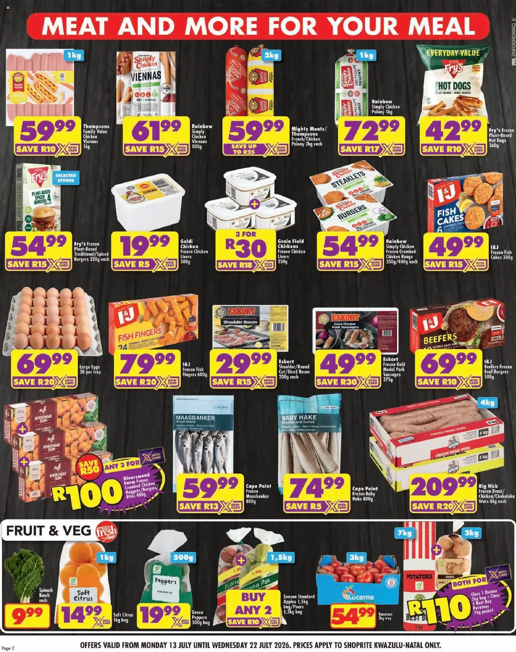 Shoprite Specials - valid flyer from 13/07/2026, page 2 of 8