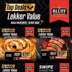 Bluff Meat Supply Top Deals. Lekker Value. - Flyer preview valid from 04/05/2026
