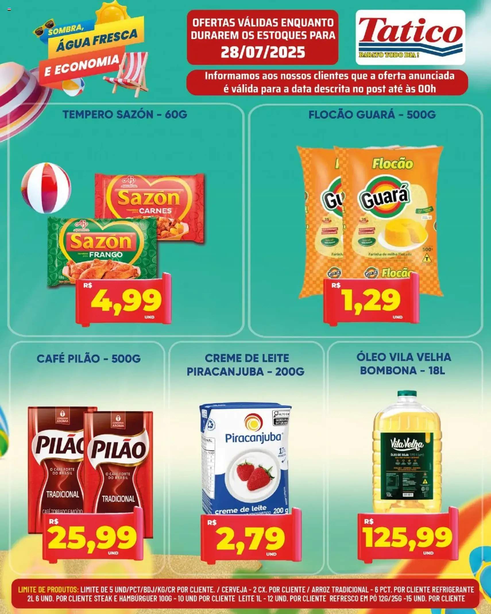 Tatico - Ofertas do Dia - folheto válido a partir de 28/07/2025 página 6 de 50 Tatico - Ofertas do Dia - folheto válido a partir de 28/07/2025 página 6 de 50