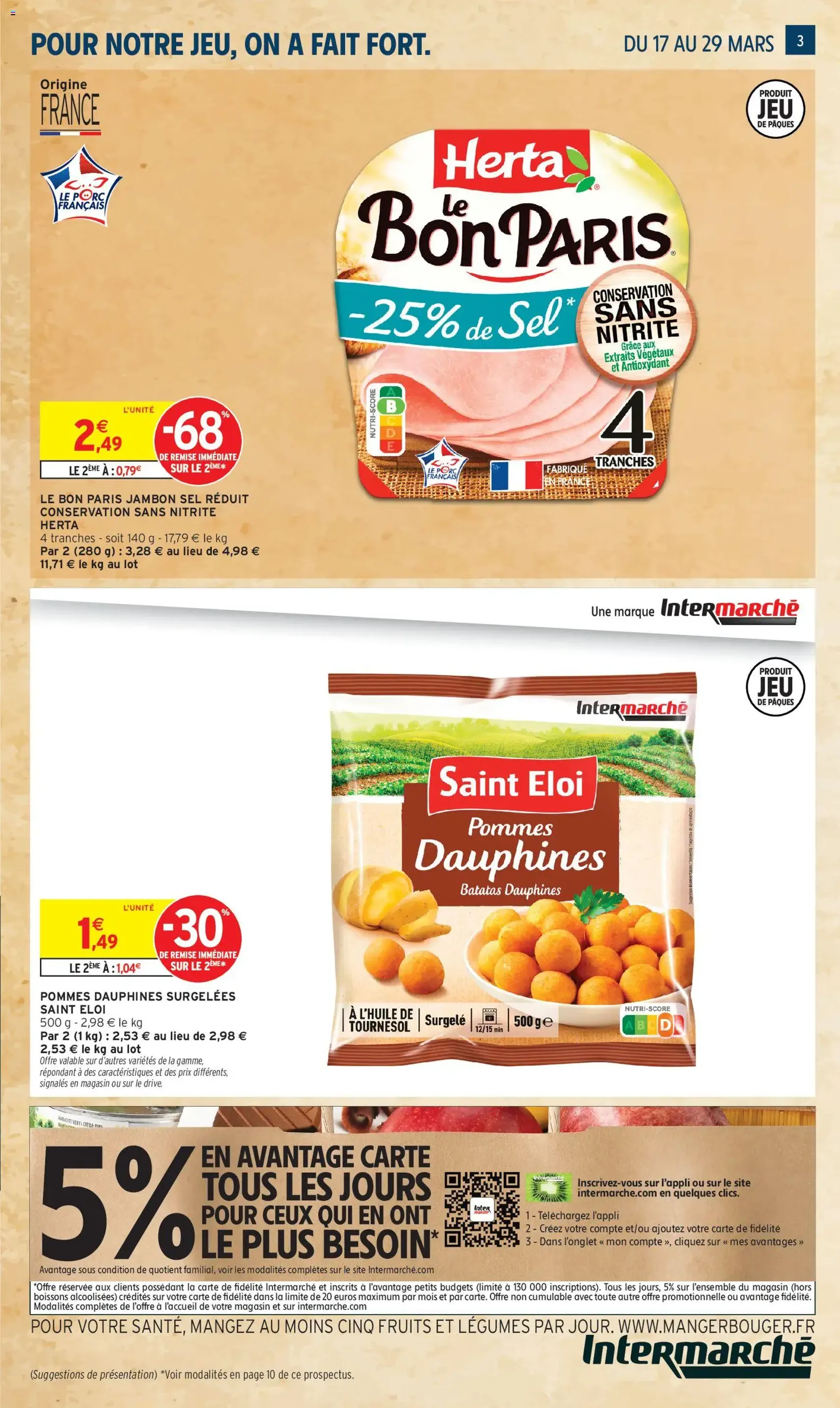 Intermarché - Merveilleuses Pâques - brochure valable à partir du 17/03/2026, page 3 sur 12