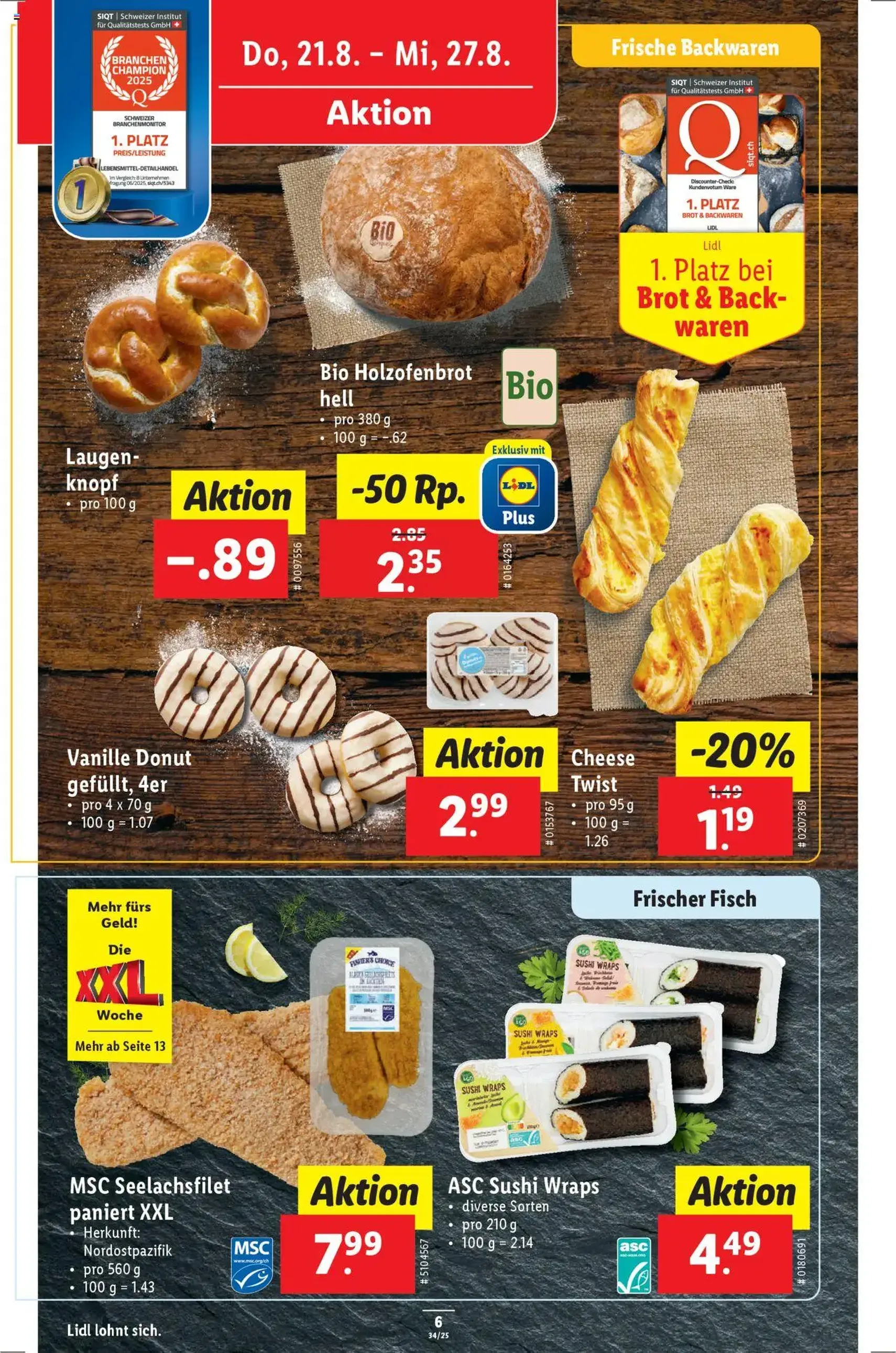 Lidl Aktionen - Gültiger Prospekt ab 21.08.2025, Seite 6 von insgesamt 34