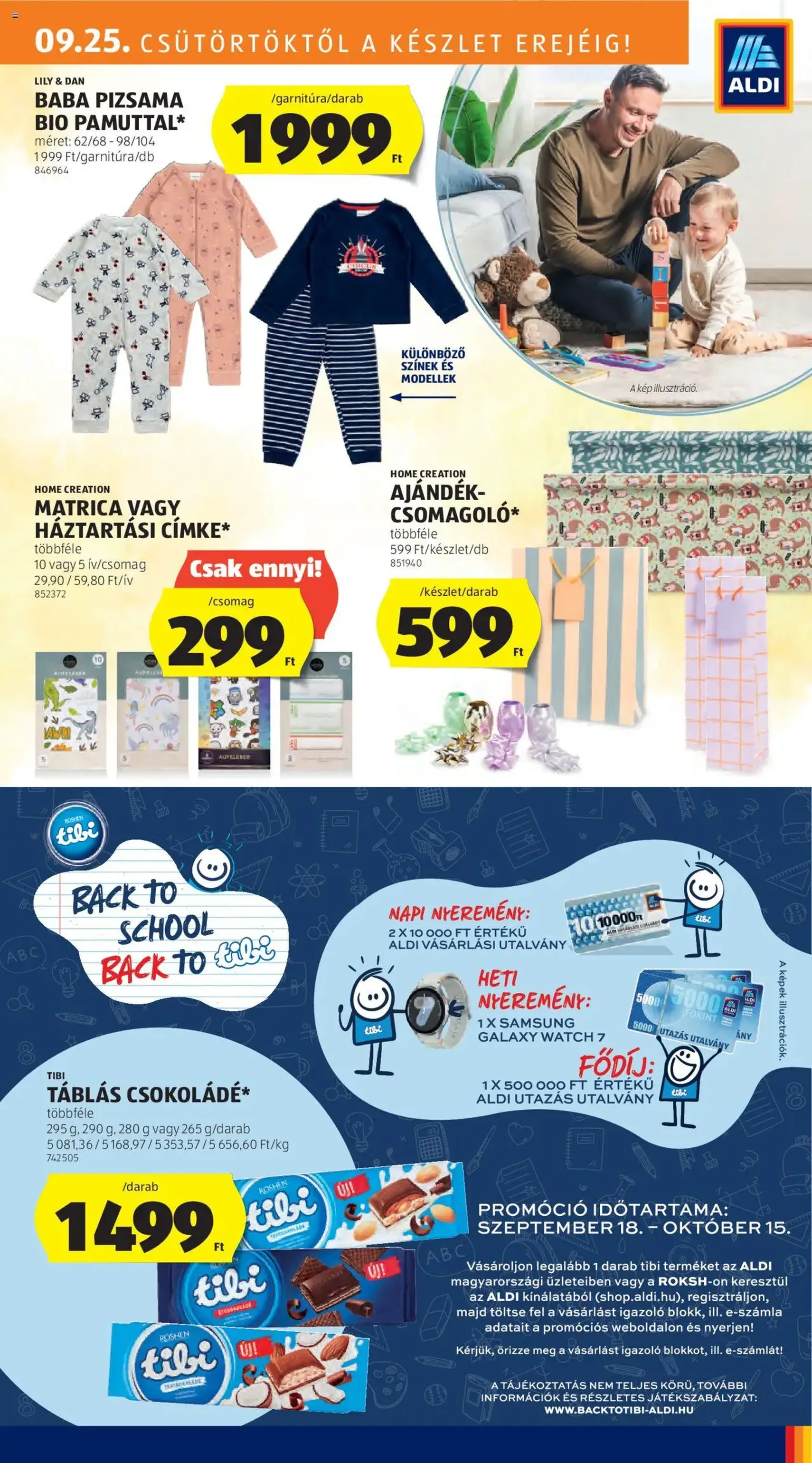 Aldi Akciós újság - 2025.09.25. érvényes szórólap 21 oldal 51 oldalból Aldi Akciós újság - 2025.09.25. érvényes szórólap 21 oldal 51 oldalból