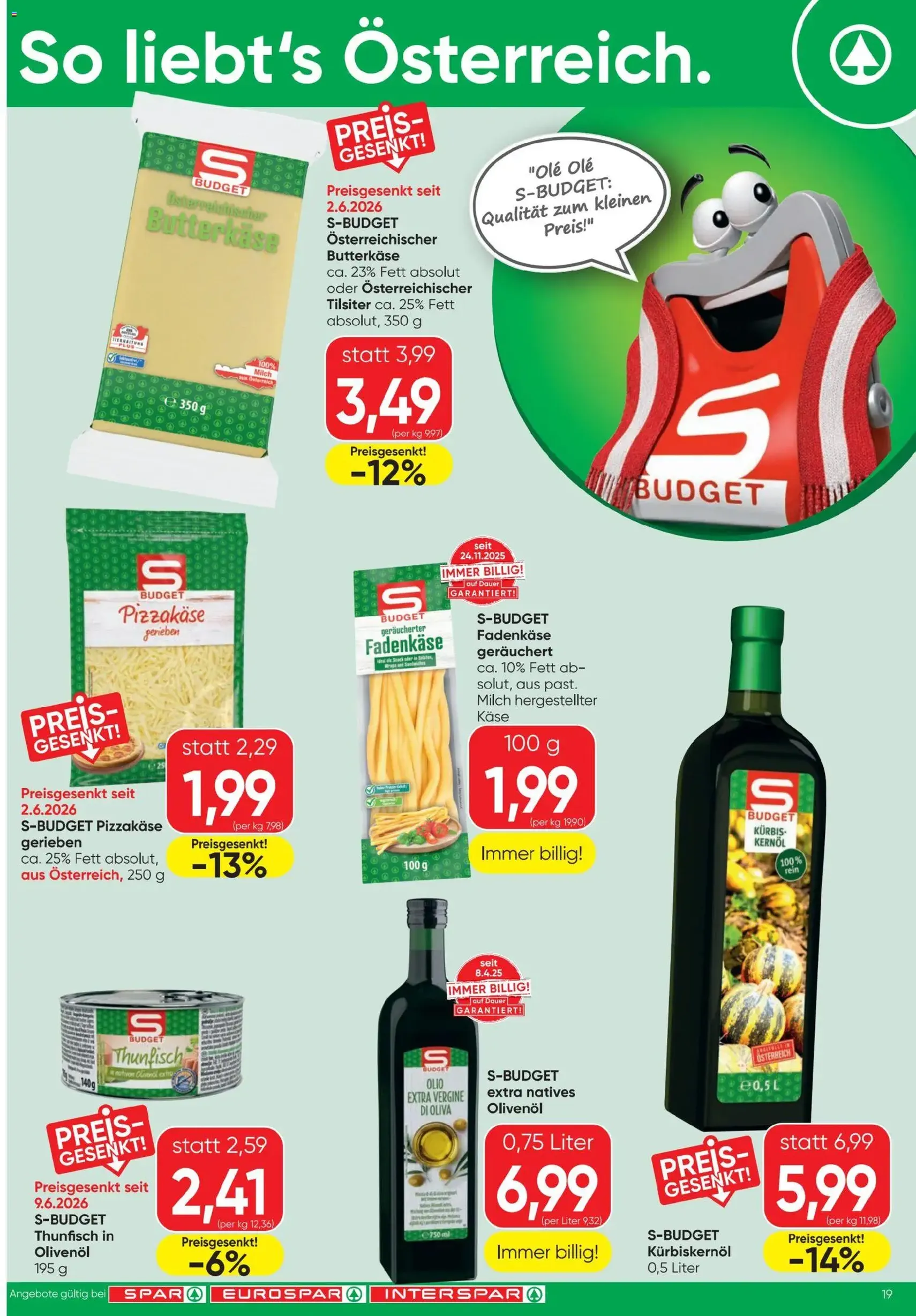 Spar - Flugblatt - Gültiger Prospekt ab 01.07.2026, Seite 19 von insgesamt 24