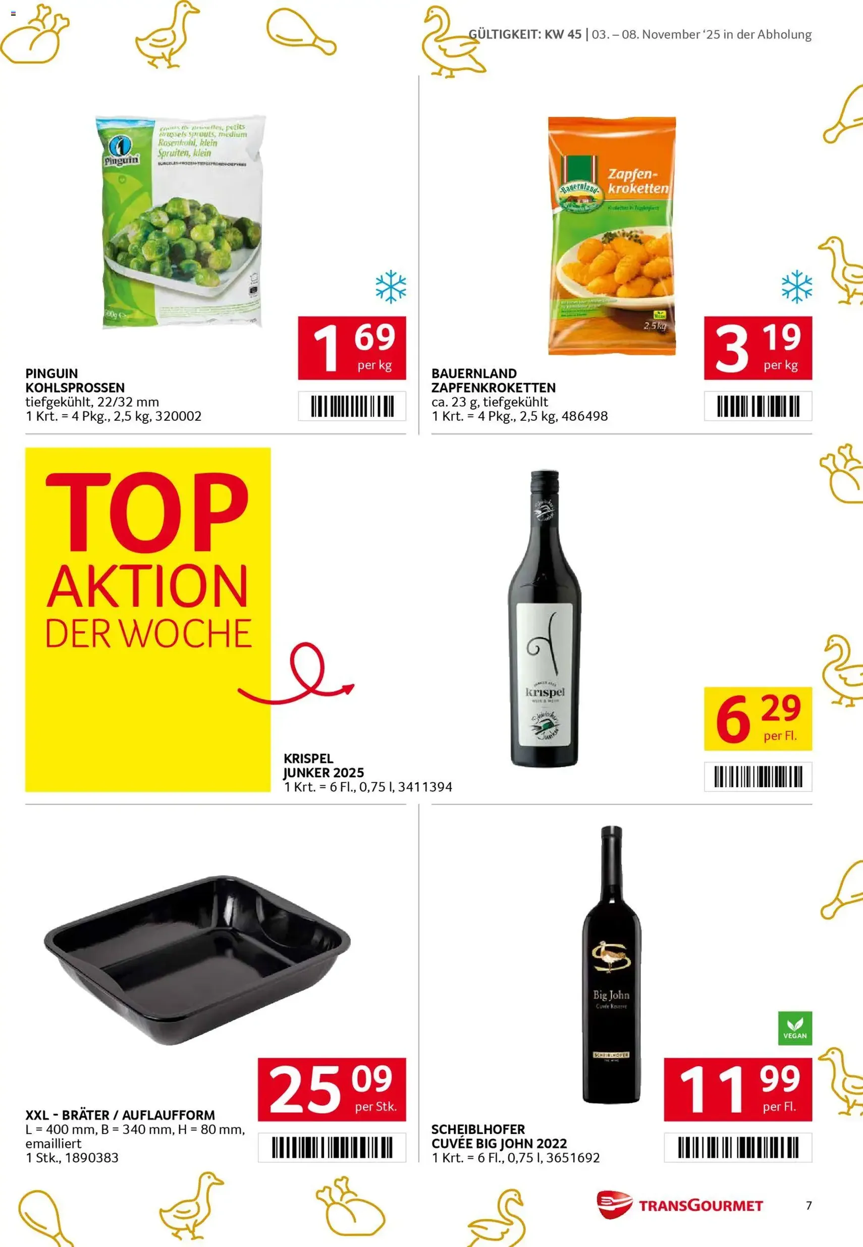 Transgourmet Flugblatt - Gültiger Prospekt ab 03.11.2025, Seite 7 von insgesamt 36