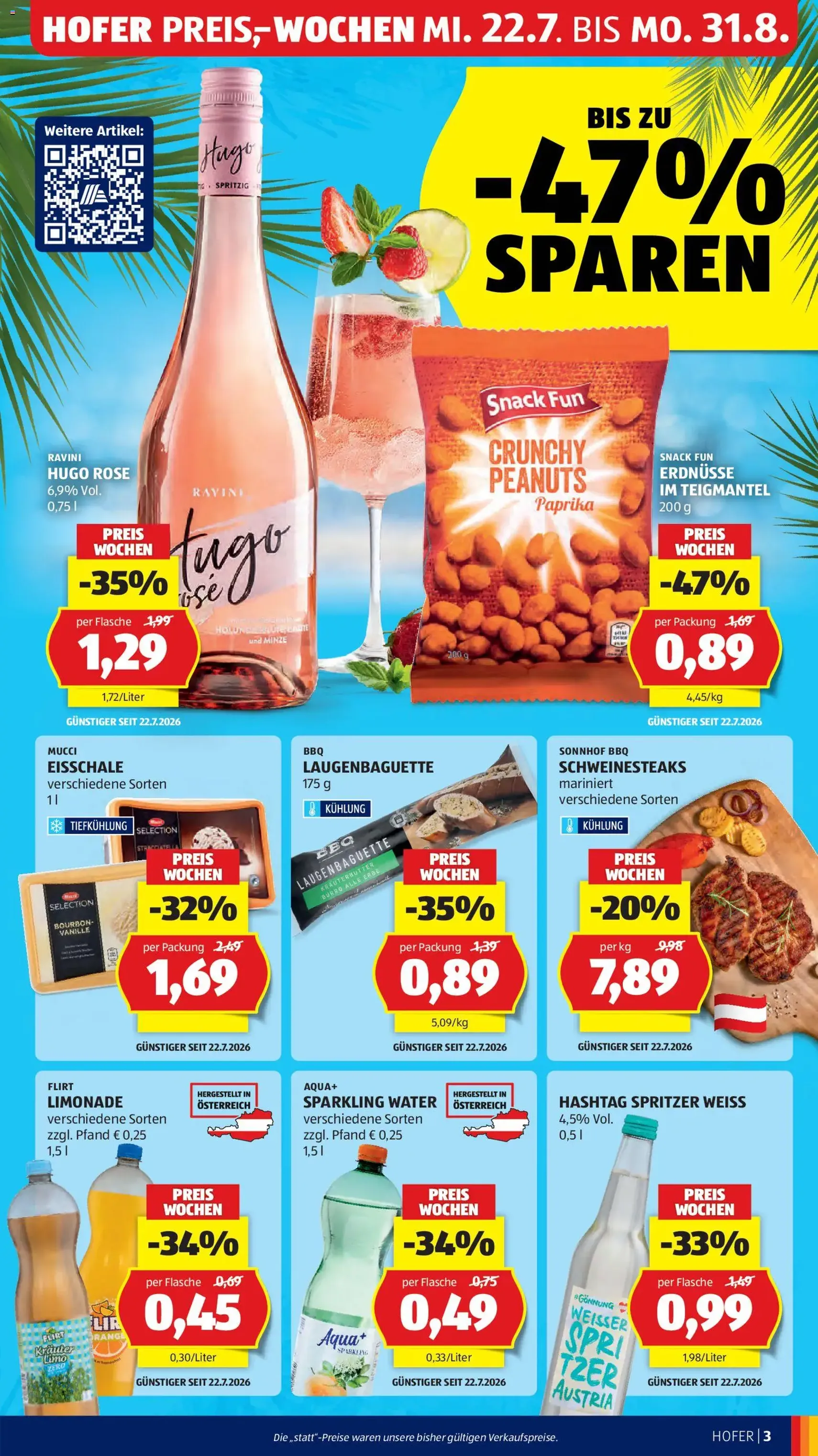 Hofer Flugblatt - Gültiger Prospekt ab 07.08.2026, Seite 5 von insgesamt 47