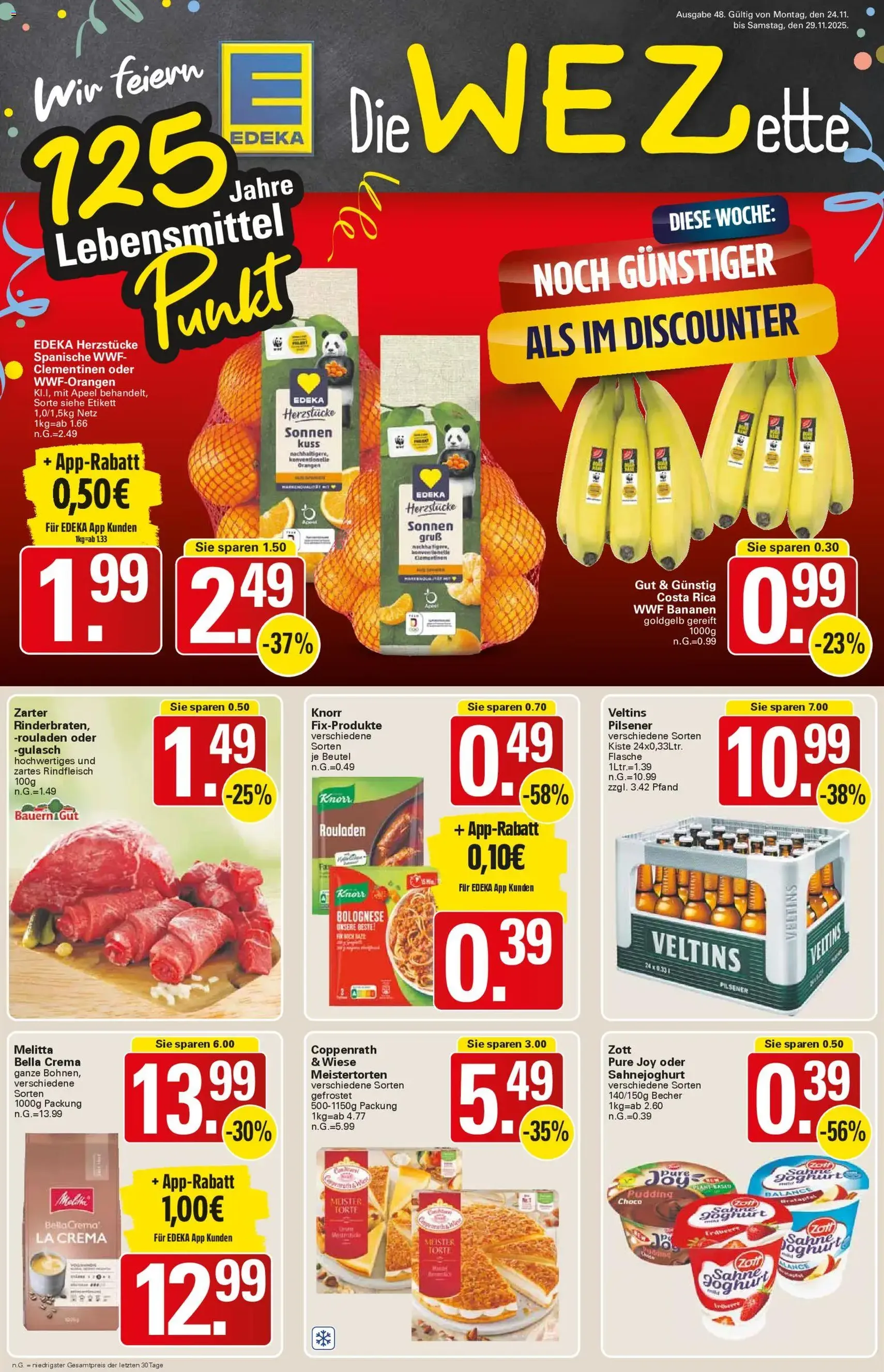 WEZ Prospekt - Gültiger Prospekt ab 24.11.2025, Seite 1 von insgesamt 19