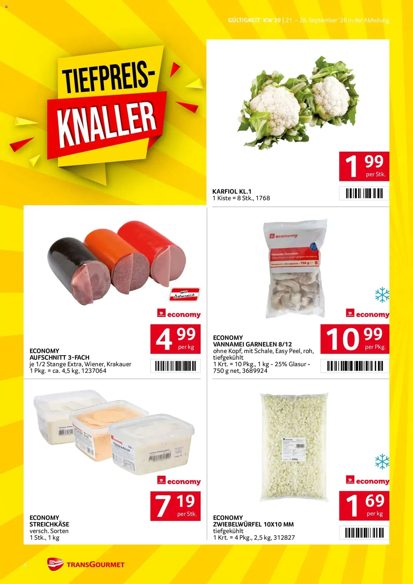 Transgourmet Flugblatt - Gültiger Prospekt ab 20.09.2026, Seite 4 von insgesamt 38
