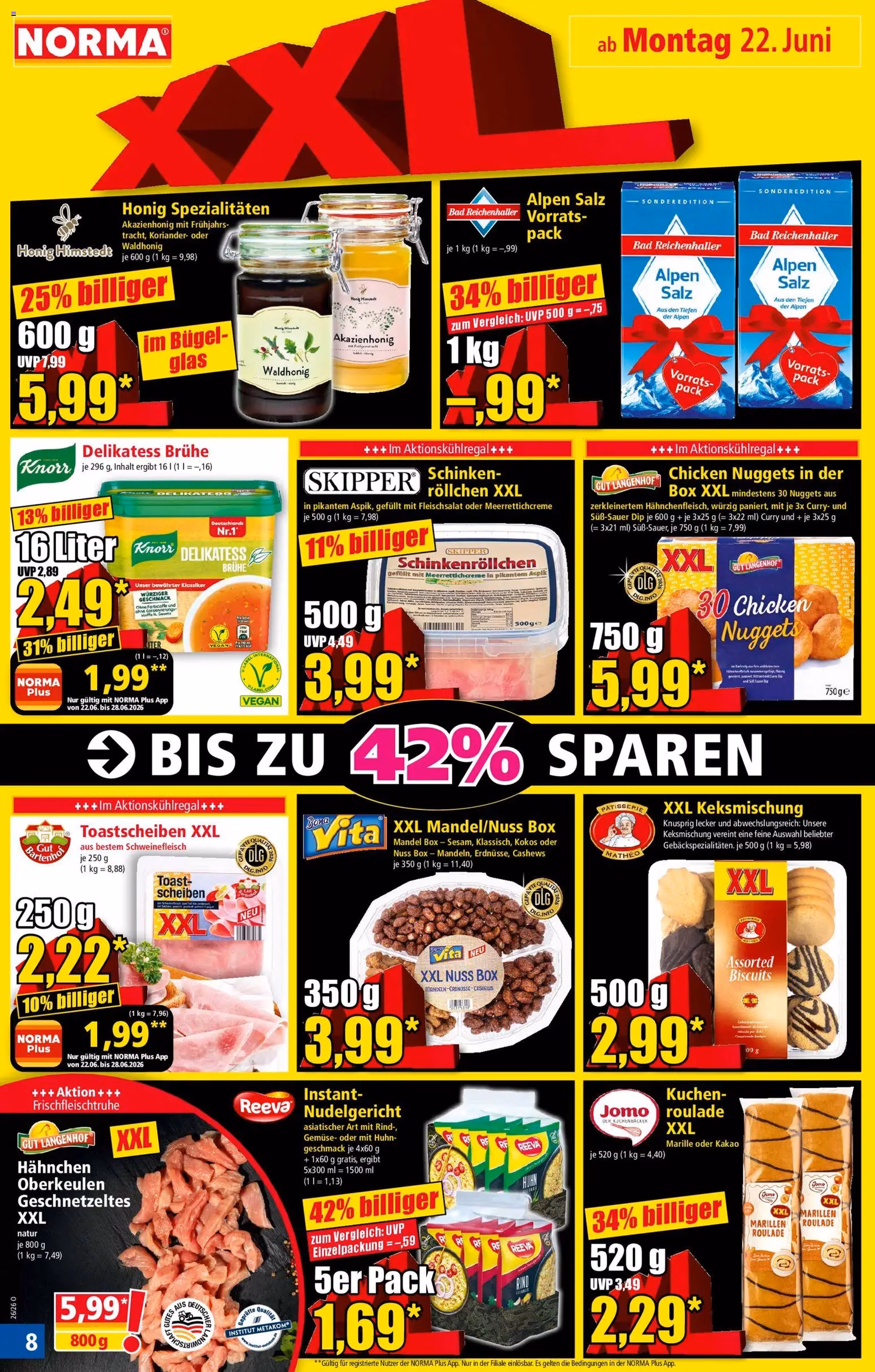 Norma Prospekt - Gültiger Prospekt ab 22.06.2026, Seite 8 von insgesamt 21