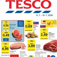 Tesco Hypermarket - leták - náhľad letáku platný od 08.07.2026