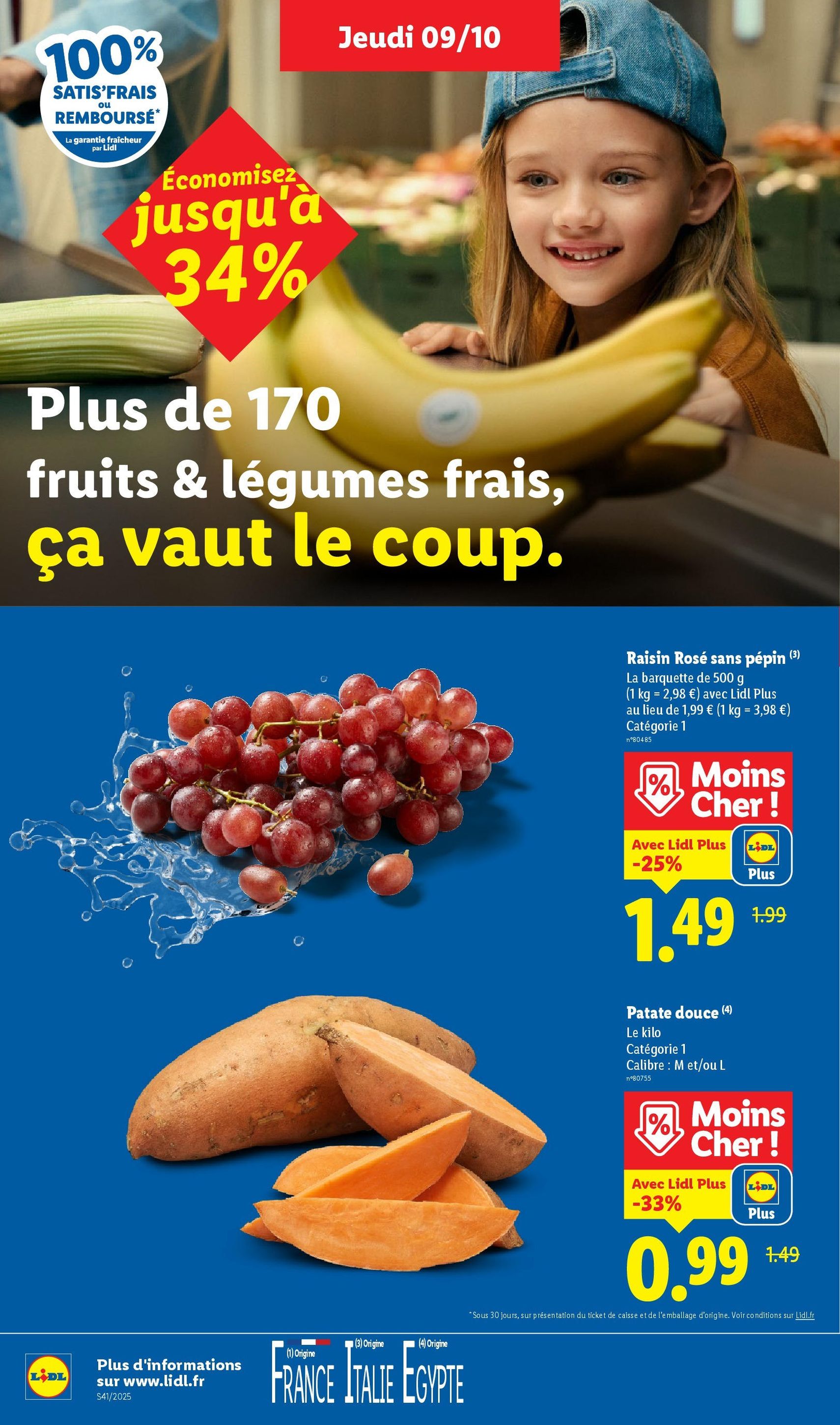 LIDL catalogue semaine 41 - brochure valable à partir du 09/10/2025, page 2 sur 73
