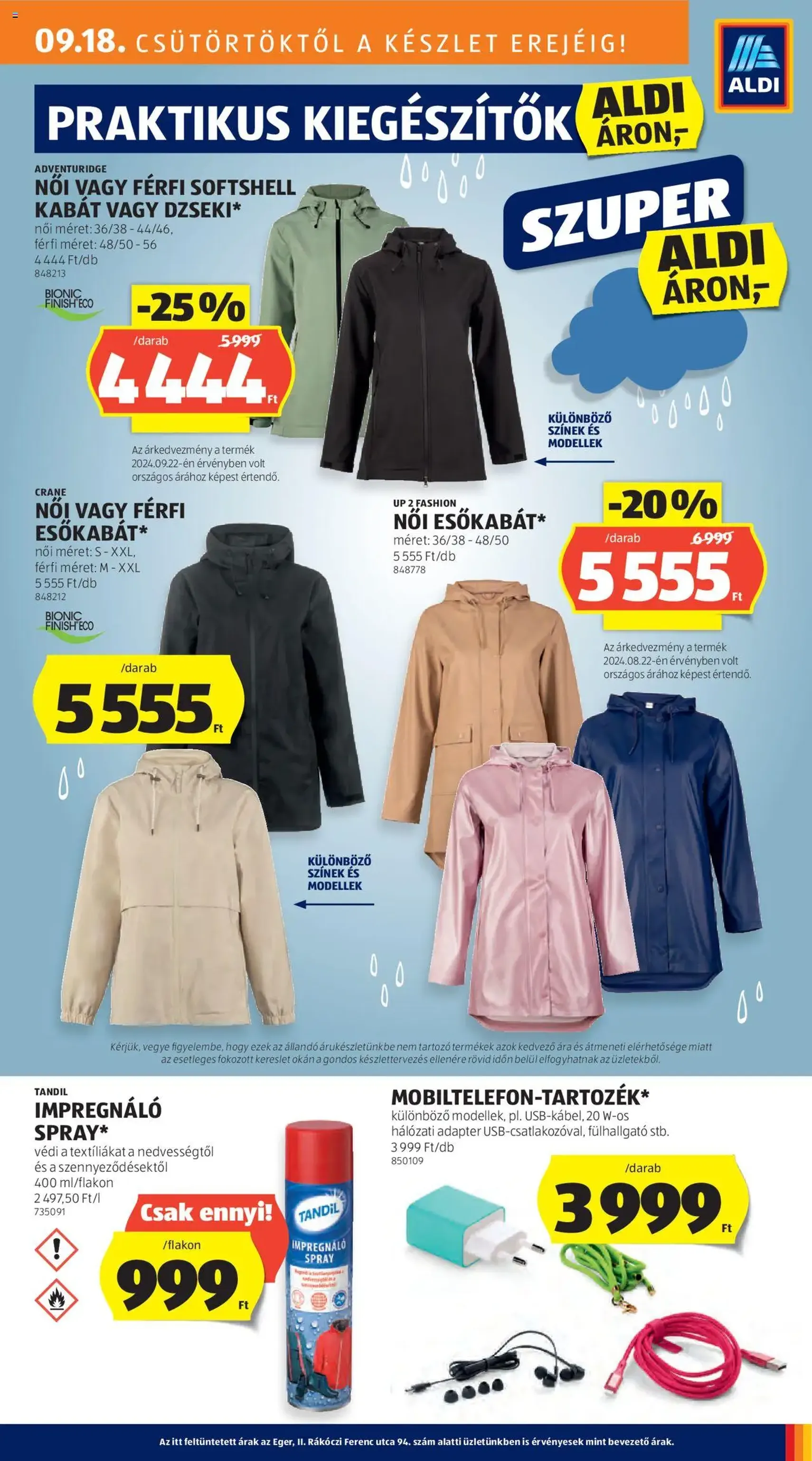 Aldi Akciós újság - 2025.09.18. érvényes szórólap 21 oldal 41 oldalból Aldi Akciós újság - 2025.09.18. érvényes szórólap 21 oldal 41 oldalból