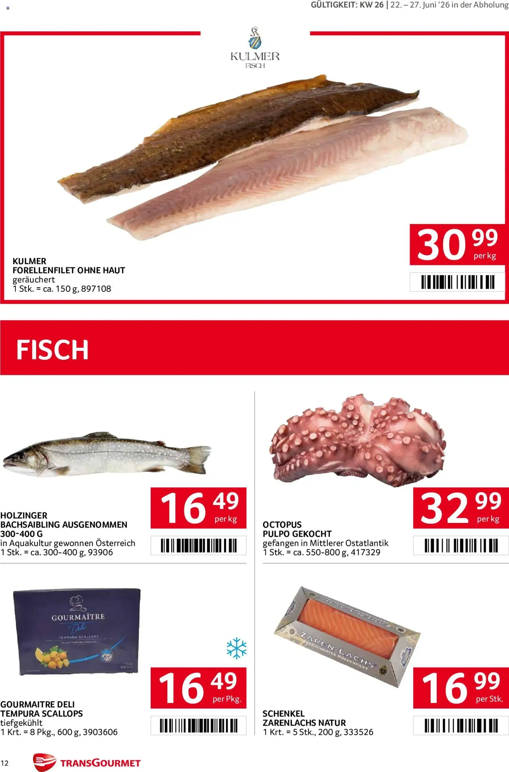 Transgourmet Flugblatt - Gültiger Prospekt ab 22.06.2026, Seite 12 von insgesamt 31