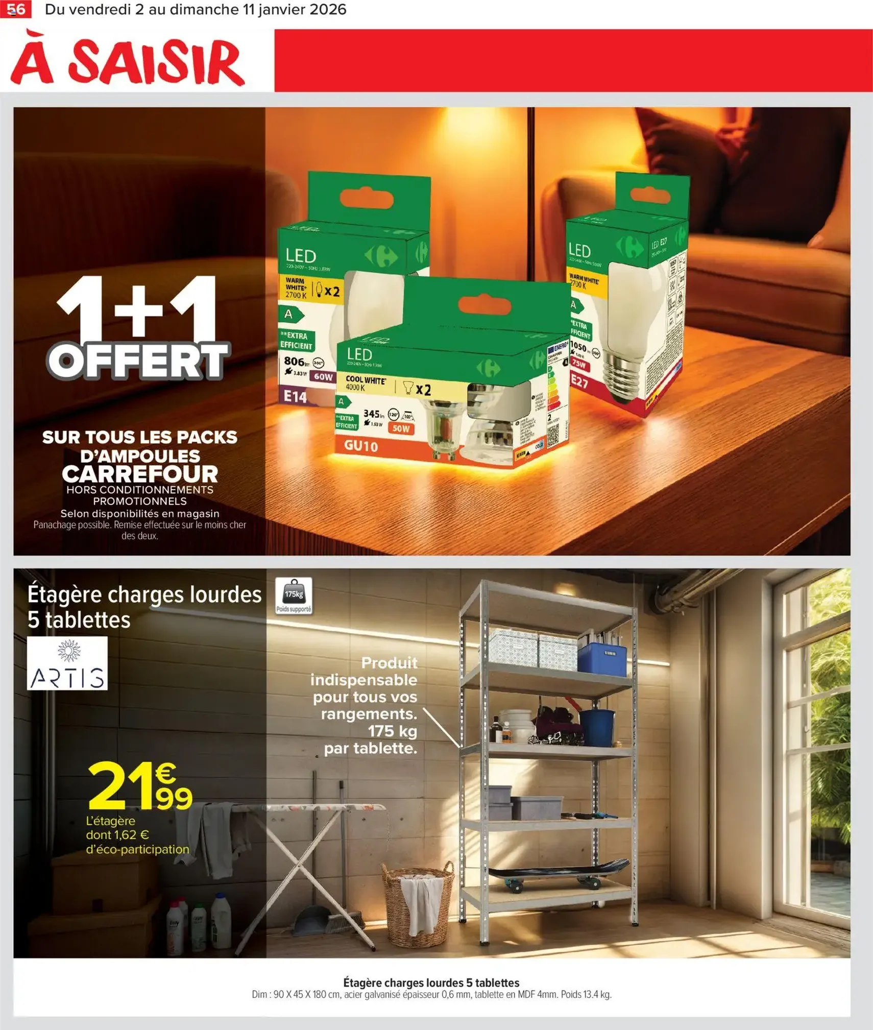 Carrefour Market catalogue semaine 1 - brochure valable à partir du 02/01/2026, page 58 sur 64