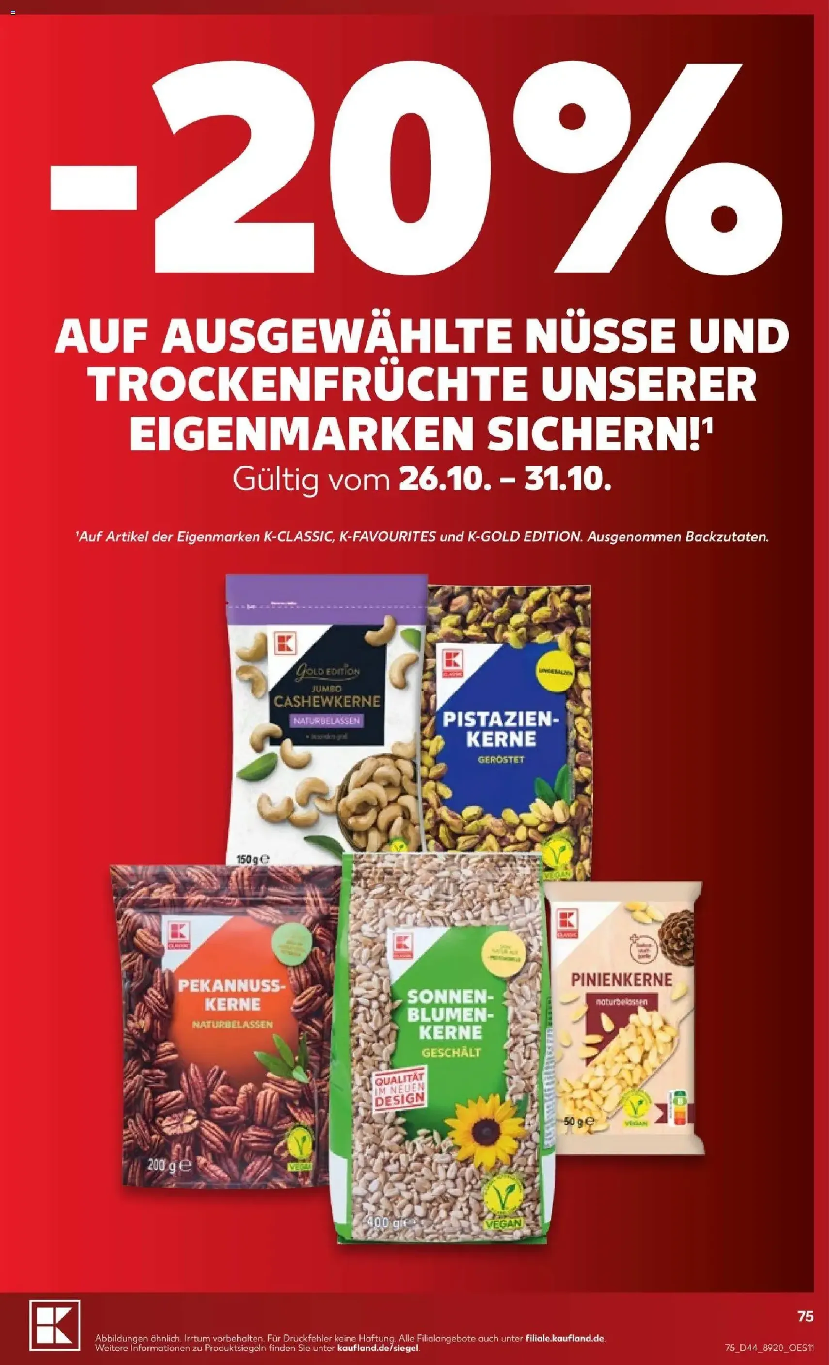Kaufland Prospekt - Gültiger Prospekt ab 26.10.2026, Seite 75 von insgesamt 76