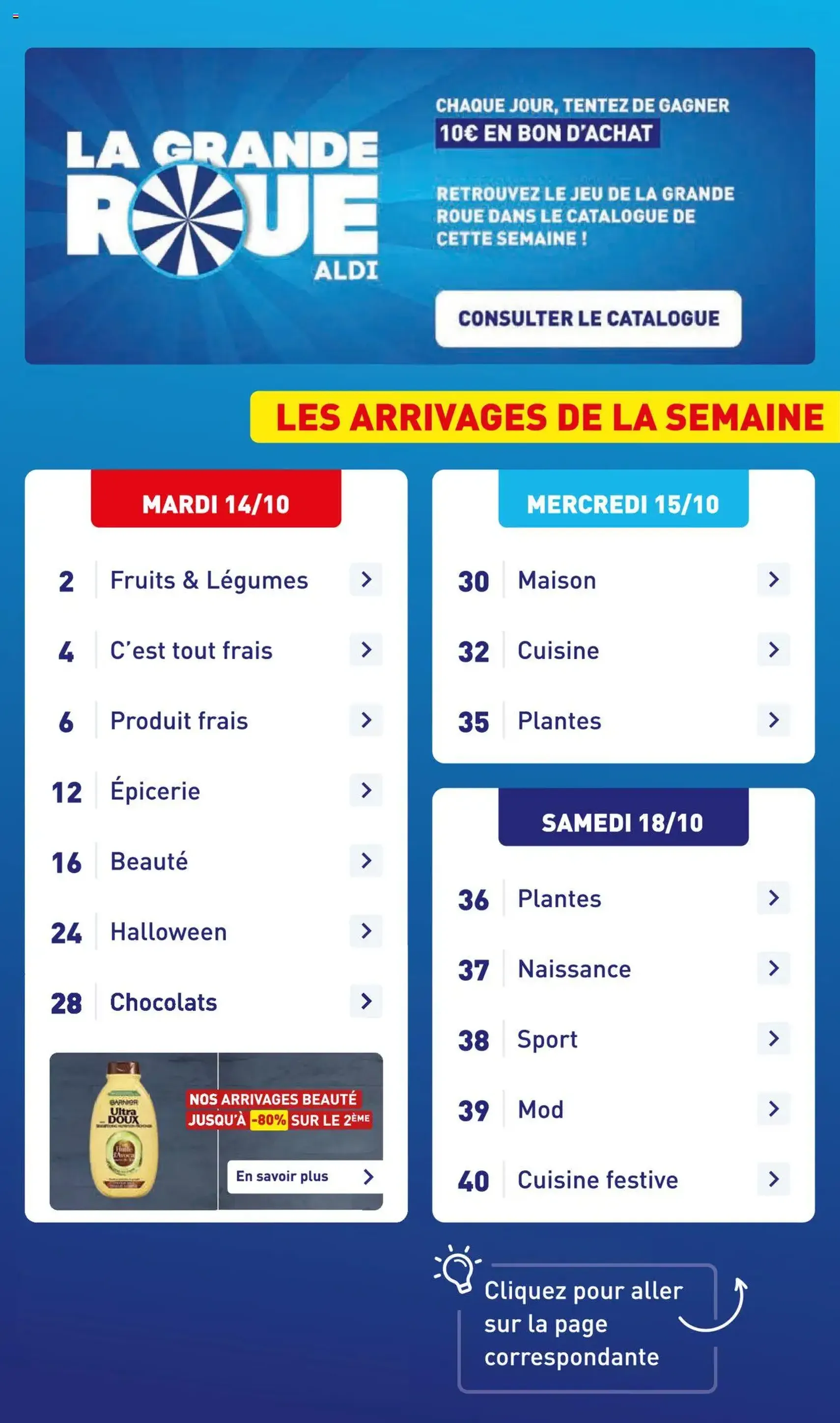 Aldi catalogue semaine 42 - brochure valable à partir du 14/10/2025, page 3 sur 46