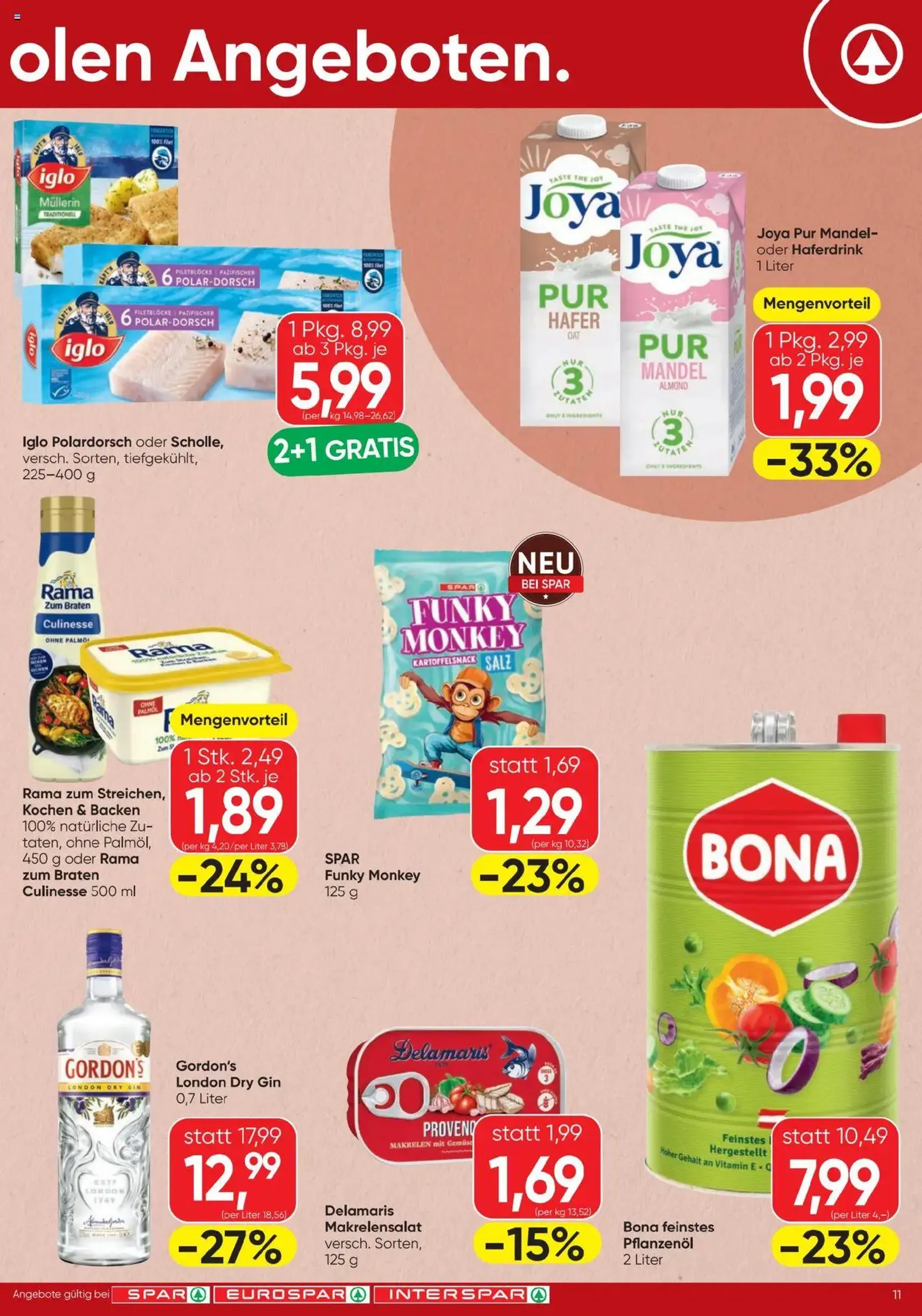 Spar Flugblatt - Gültiger Prospekt ab 16.10.2025, Seite 11 von insgesamt 16 Spar Flugblatt - Gültiger Prospekt ab 16.10.2025, Seite 11 von insgesamt 16
