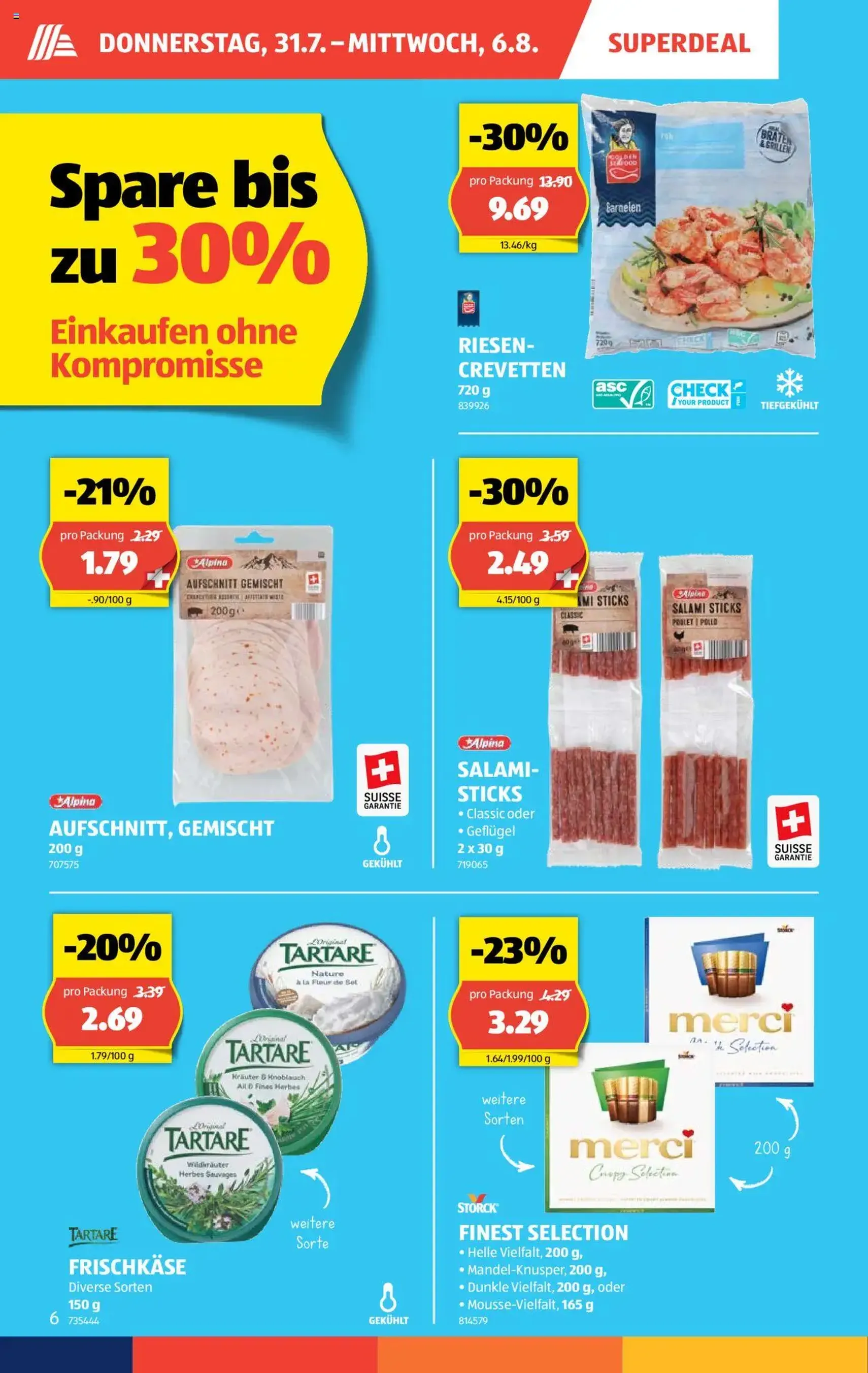 Aldi Aktionen - Gültiger Prospekt ab 31.07.2025, Seite 6 von insgesamt 35 Aldi Aktionen - Gültiger Prospekt ab 31.07.2025, Seite 6 von insgesamt 35
