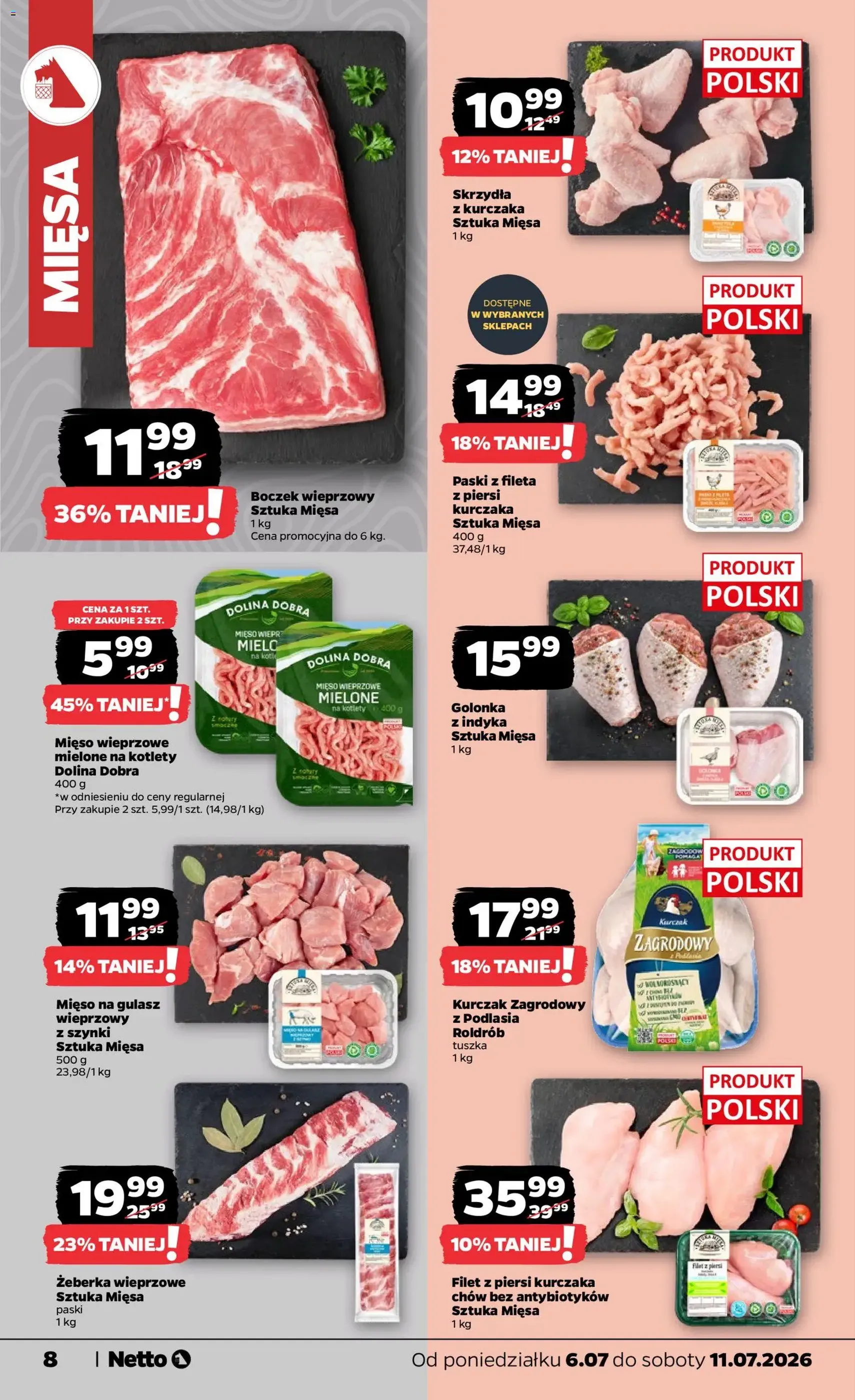 Netto gazetka od poniedziałku spożywcza - ważny gazetka od 06.07.2026 strona 8 z 35