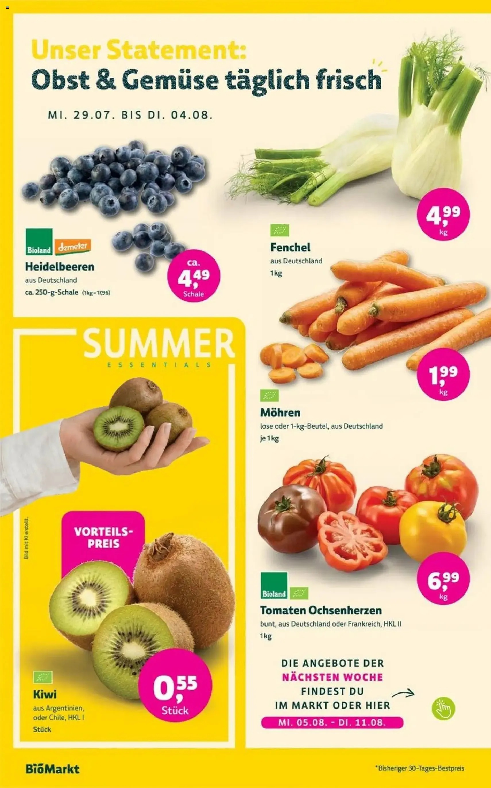 BioMarkt Prospekt - Gültiger Prospekt ab 29.07.2026, Seite 2 von insgesamt 14