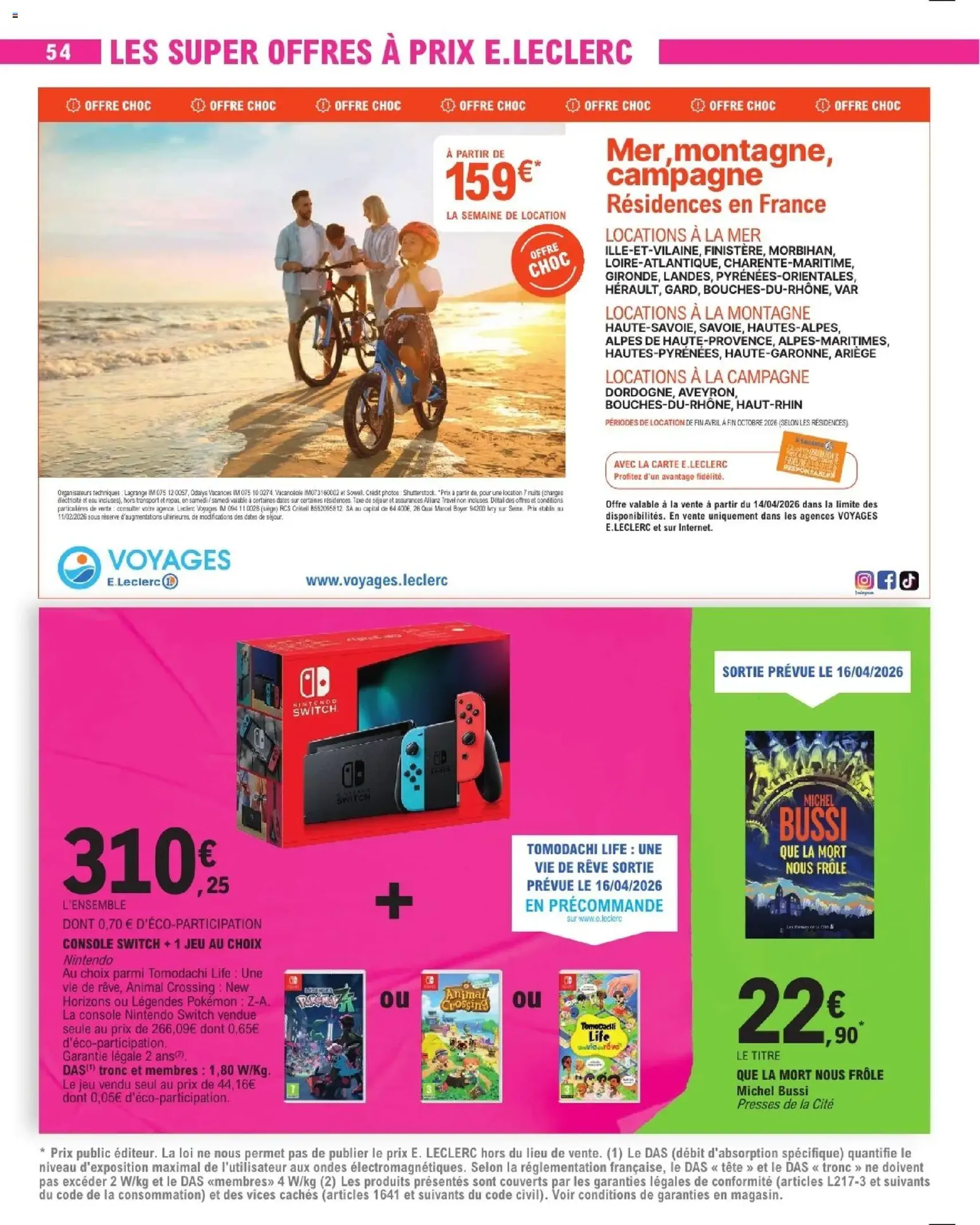 E.Leclerc catalogue de la semaine 16 - brochure valable à partir du 14/04/2026, page 54 sur 56