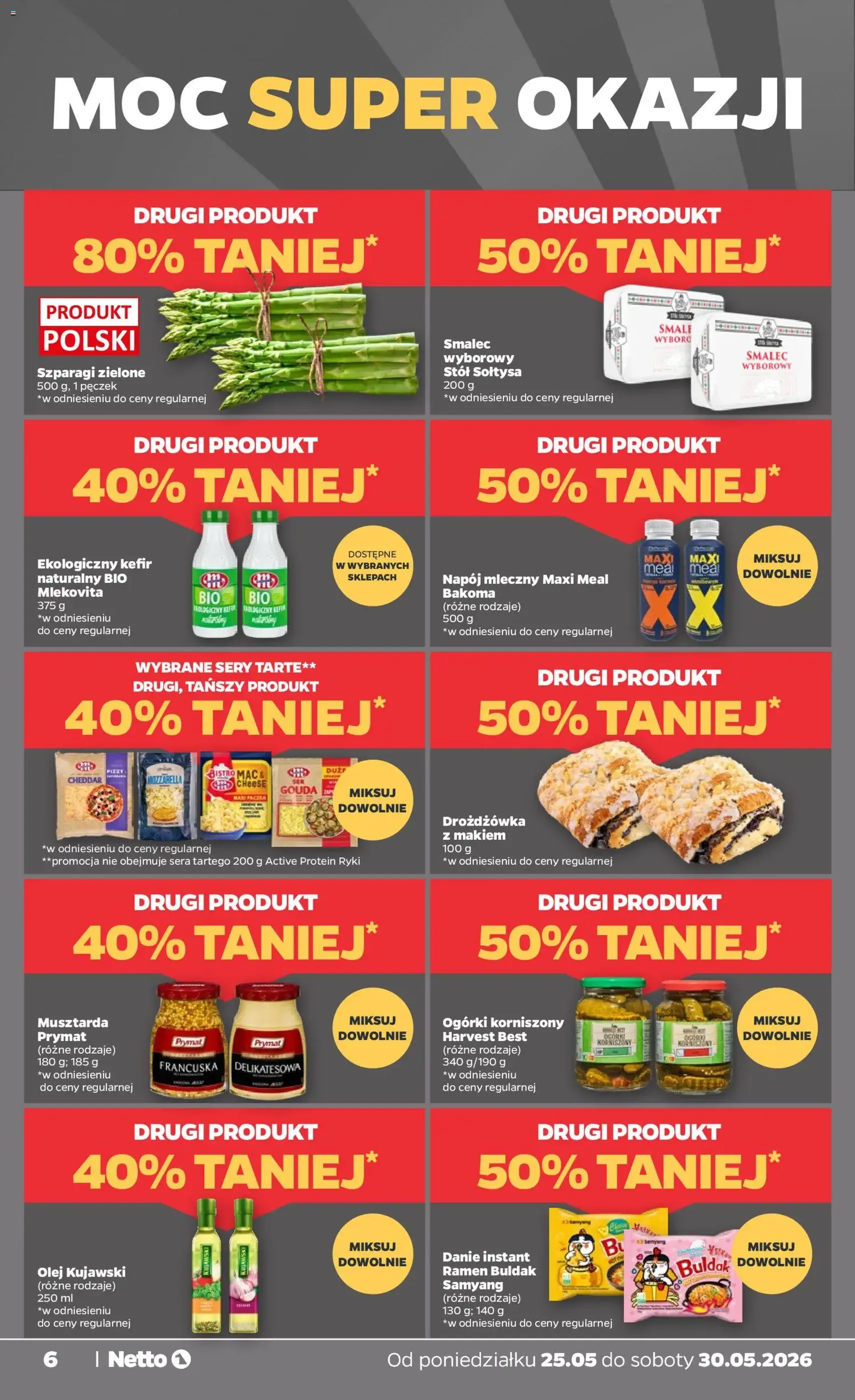 Netto gazetka od poniedziałku spożywcza - ważny gazetka od 25.05.2026 strona 6 z 42