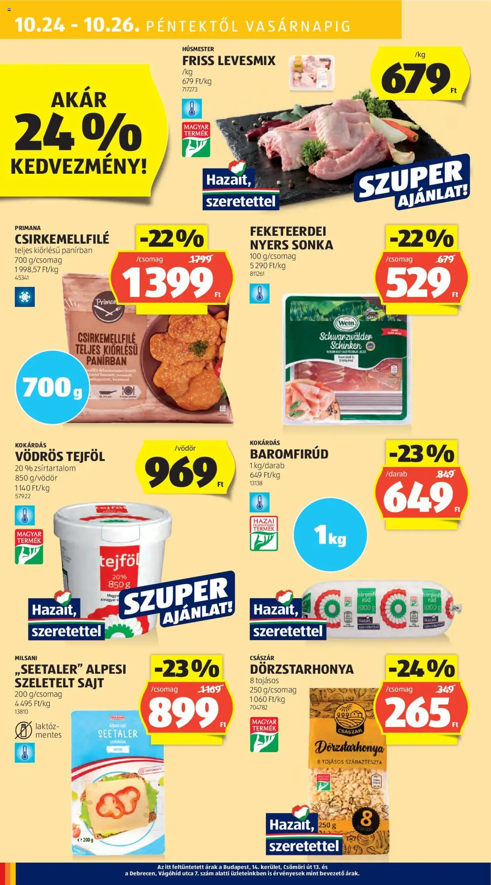Aldi Akciós újság - 2025.10.24. érvényes szórólap 28 oldal 51 oldalból Aldi Akciós újság - 2025.10.24. érvényes szórólap 28 oldal 51 oldalból